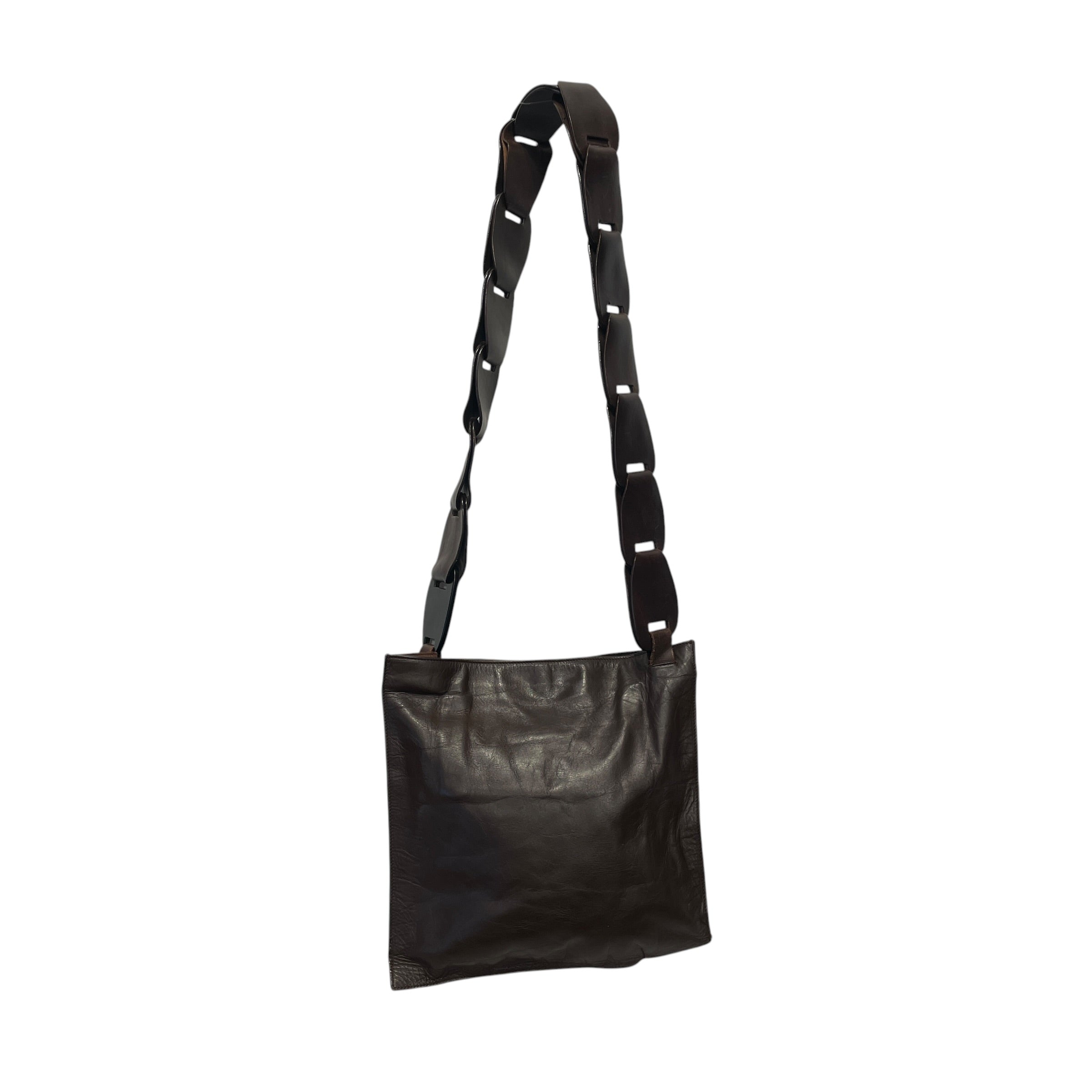GUCCI/Tote Bag/Leather/BRW/1997 TOM FORD INTERLOCKING BAG view 4