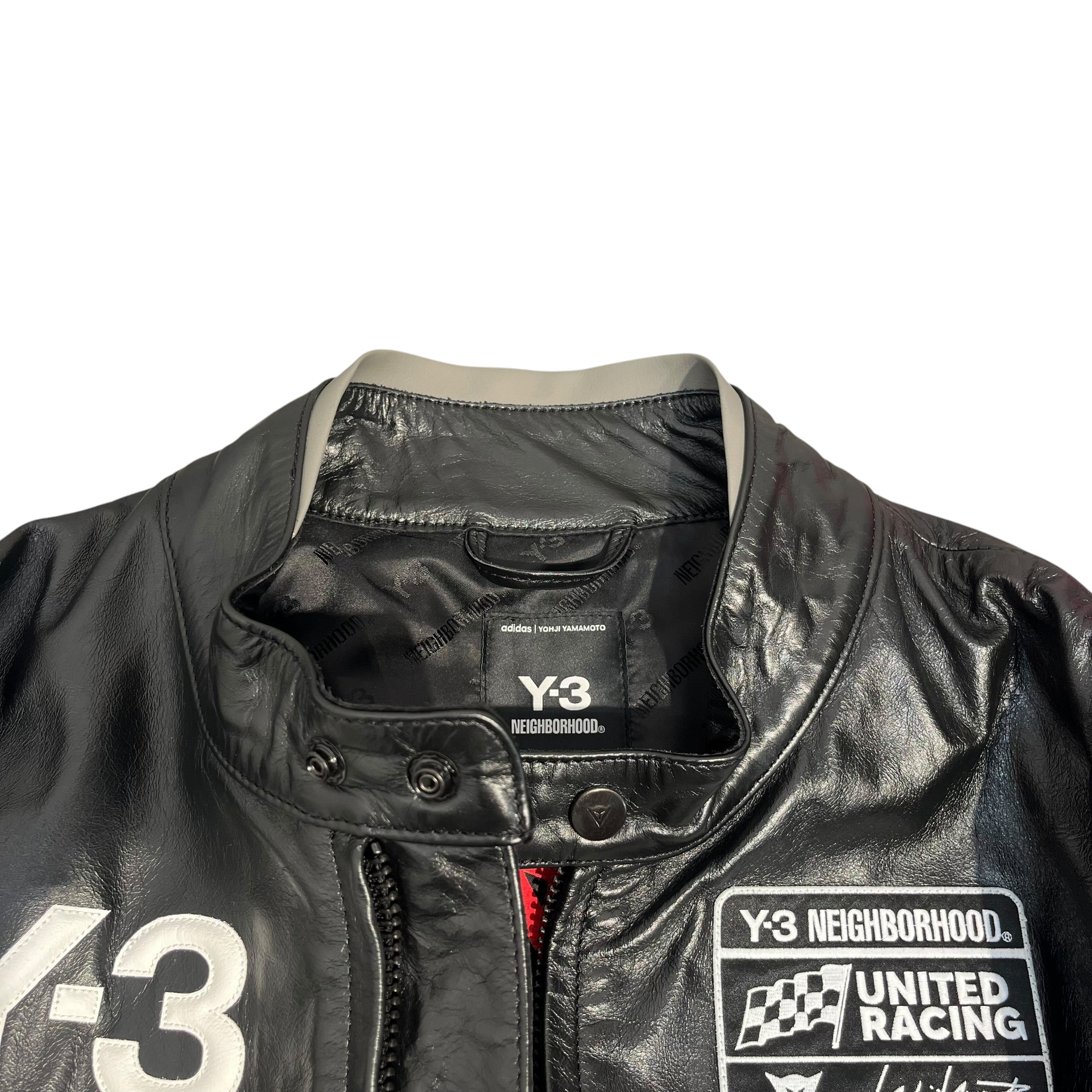 DAINESE/Y-3/NEIGHBORHOOD/Jacket/XL/Leather/BLK/Y3 NIEGHBORHOOD COLLAB MOTO view 6