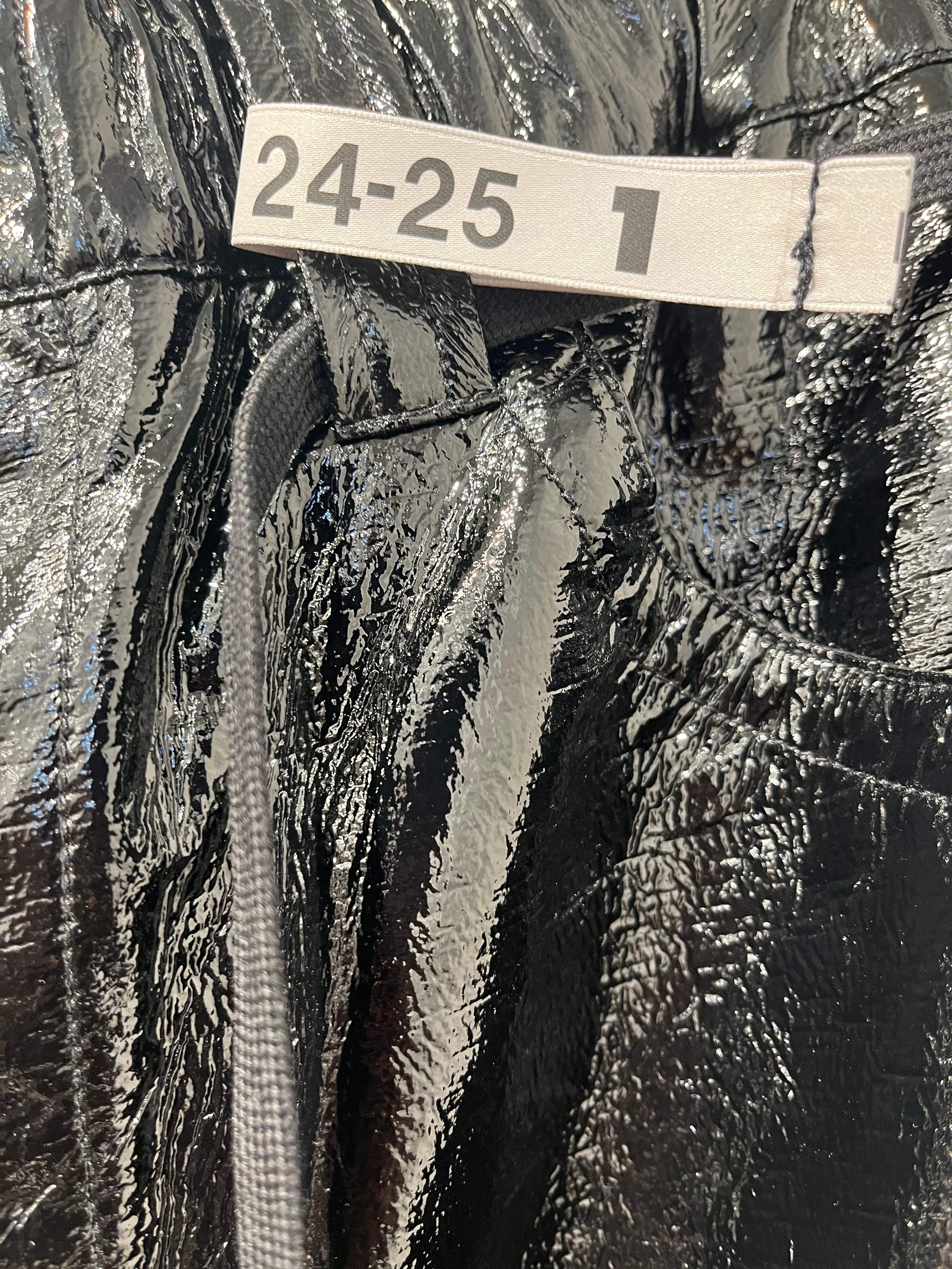 MIHARA YASUHIRO/Pants/48/Faux Leather/BLK/2025 PATENT LEATHER BAGGY PANT view 4