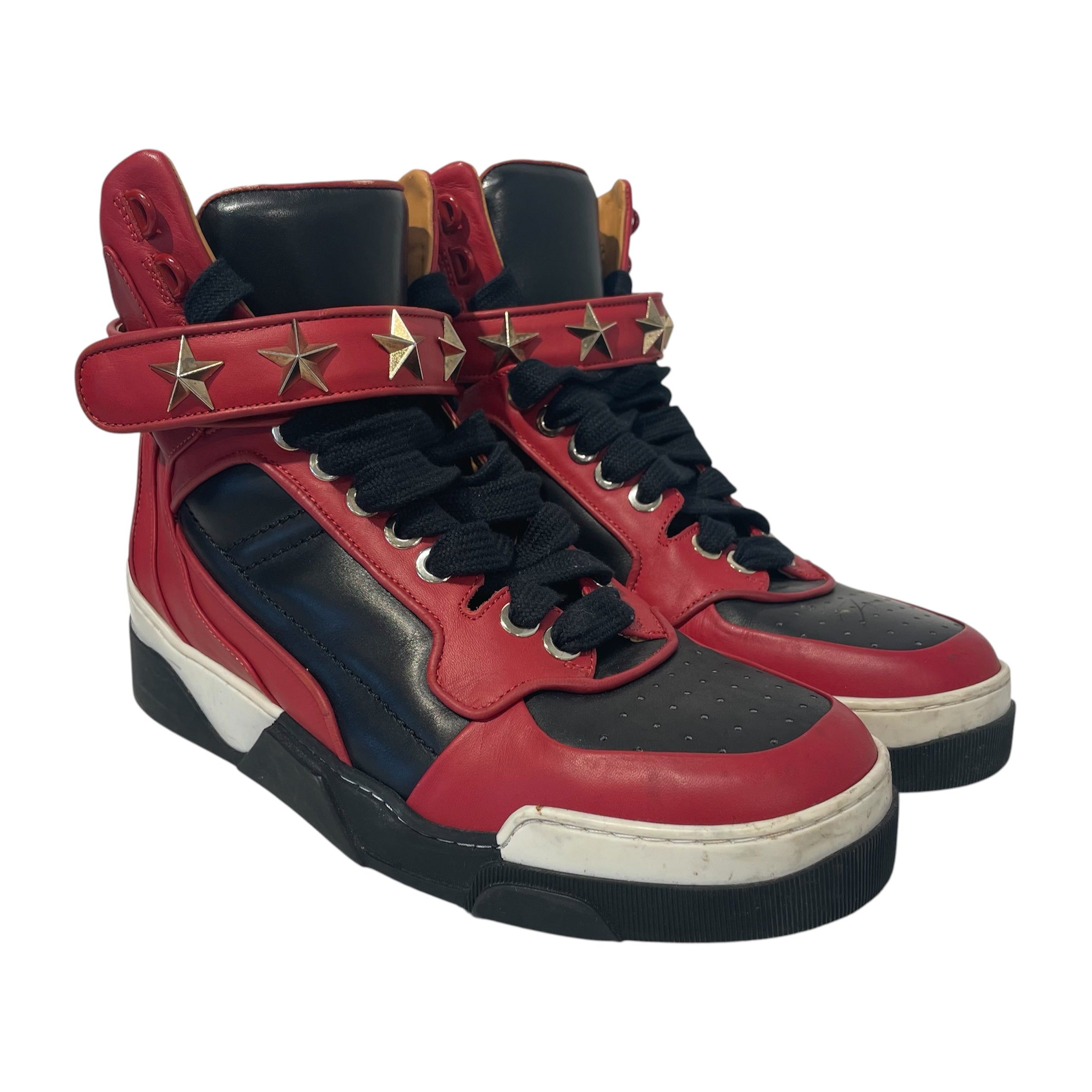 GIVENCHY/Hi-Sneakers/EU 42/Border/Leather/BLK/13T8311006-0713 view 1