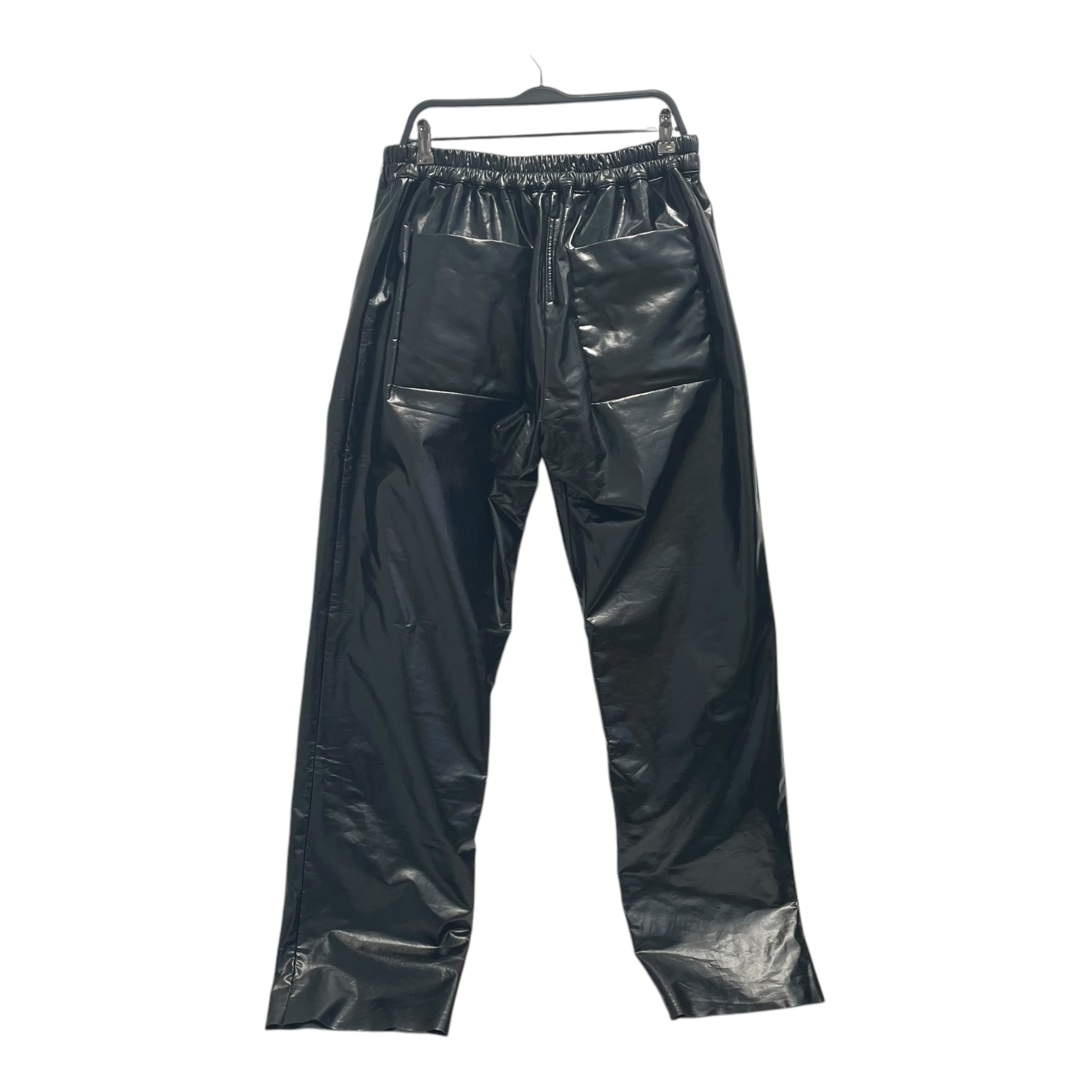 Rick Owens/Straight Pants/M/Cotton/BLK/MT Drawstring BLK view 2
