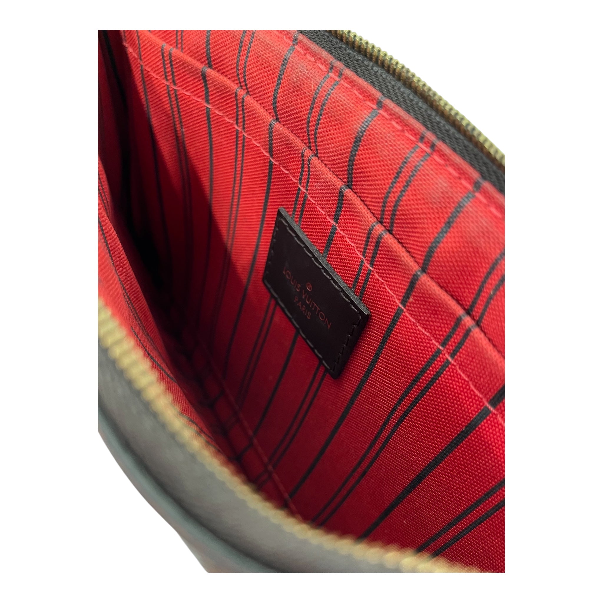 LOUIS VUITTON/Clutch Bag/Plaid/Leather/BRW/DAMIER EBENE view 10