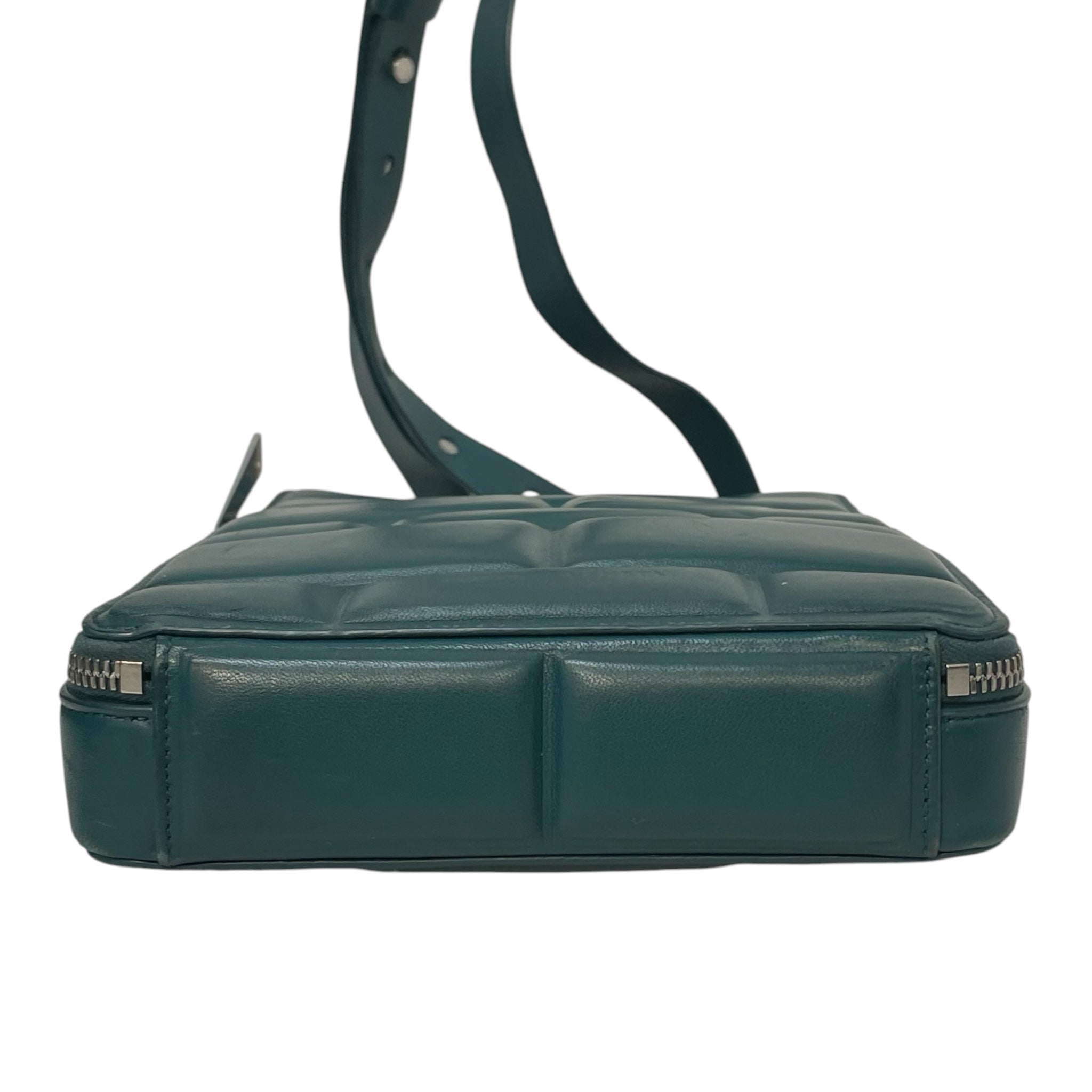 BOTTEGA VENETA/Cross Body Bag/Leather/GRN/BLOCK PATTERN ALL OVER view 4