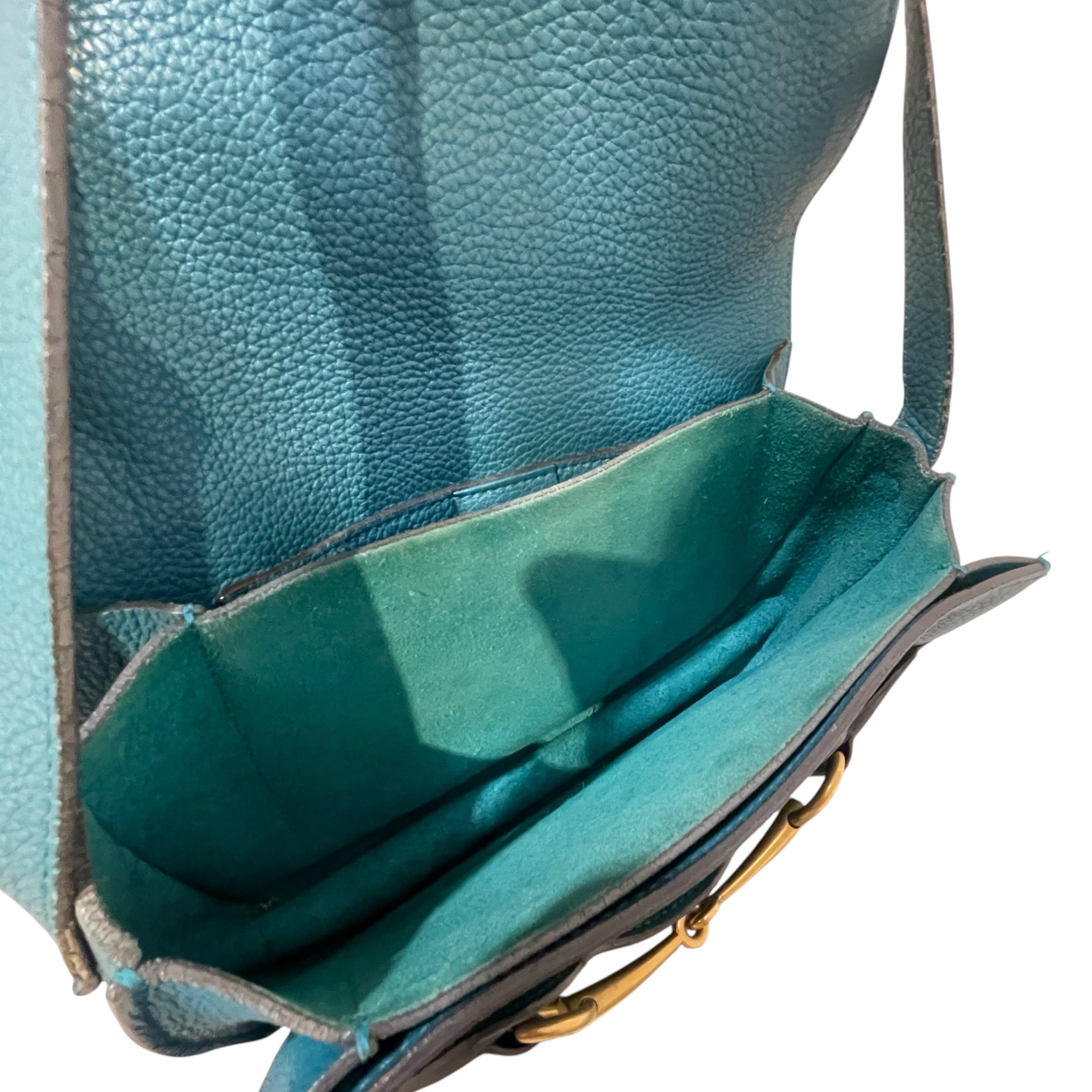 GUCCI/Cross Body Bag/Leather/BLU/Grained Horsebit 1955 Bag view 4