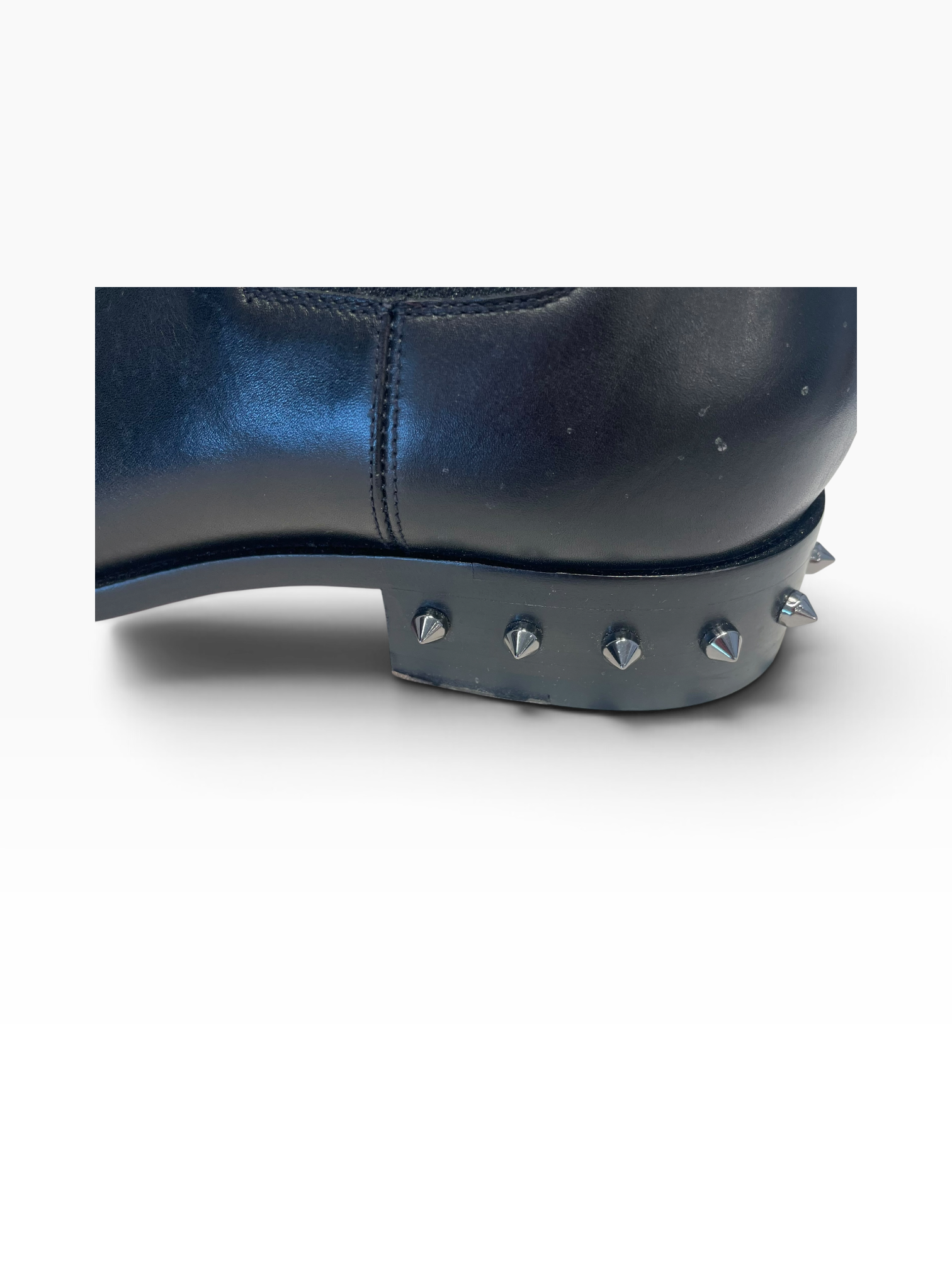 Christian Louboutin/Chelsea Boots/EU 42/Leather/BLK/Calf Leather Spiked Chelsea view 10
