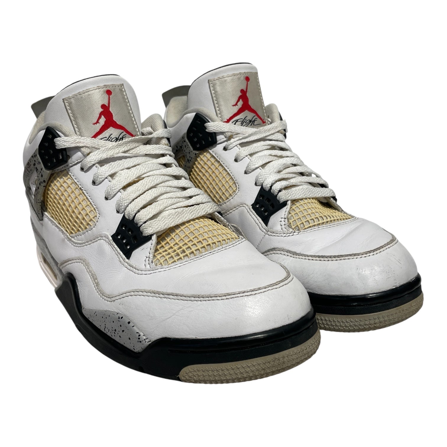 NIKE/Hi-Sneakers/US 11.5/Leather/WHT/White cement jordan 4 2015 view 1
