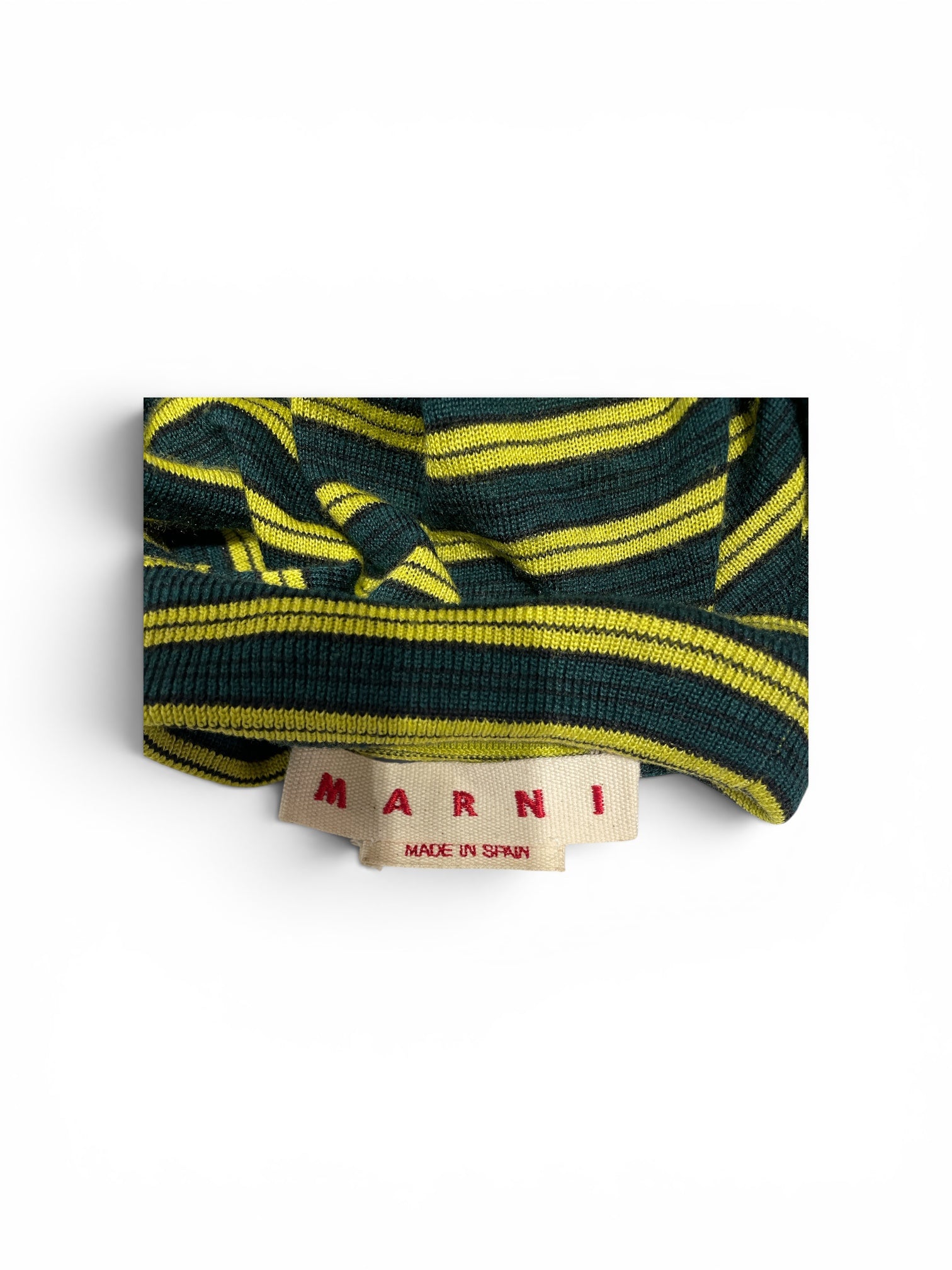 MARNI/Sweater/42/Stripe/Cotton/GRN/Striped Light Sweater view 3