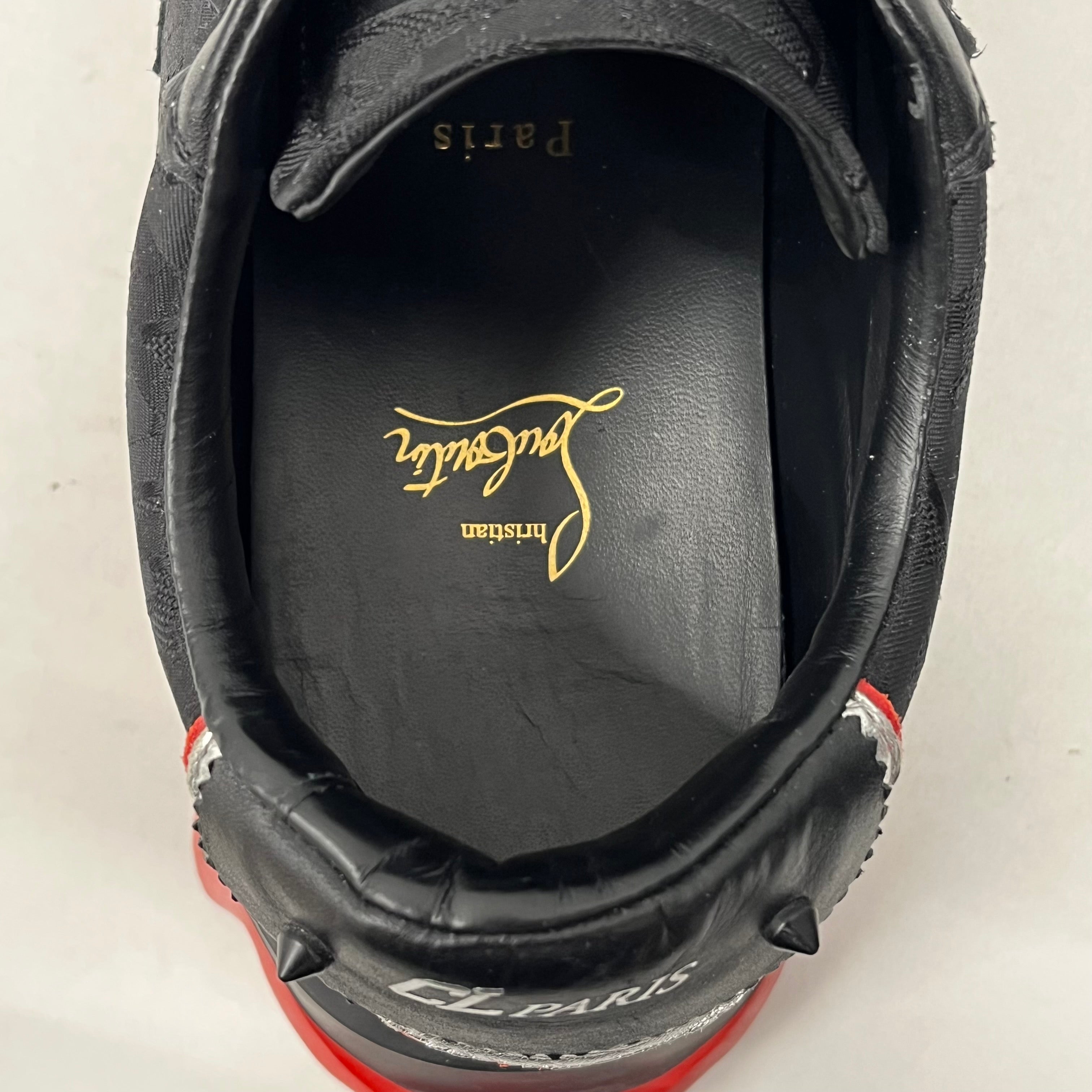 Christian Louboutin/Low-Sneakers/EU 43/Leather/BLK/ view 3