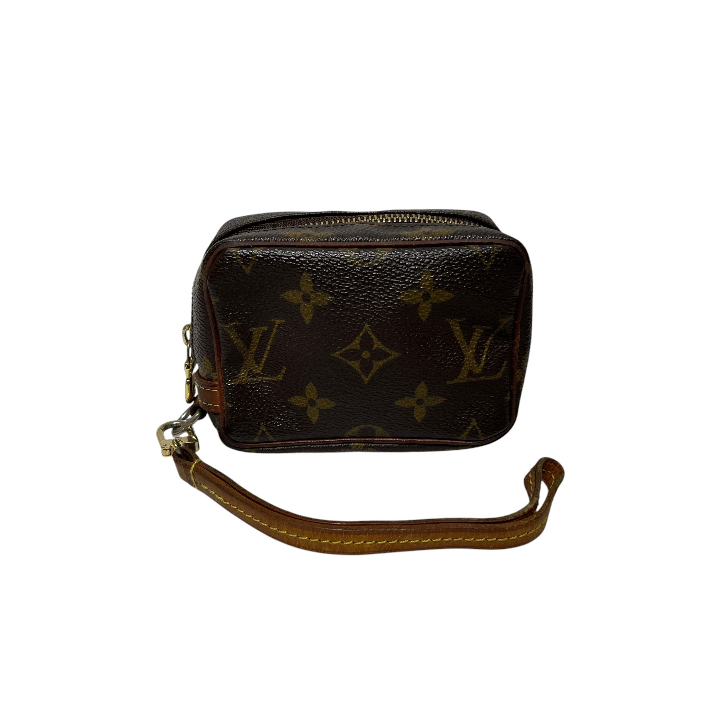 LOUIS VUITTON/Pouch/Monogram/Leather/BRW/Pochette w/ Wrist Strap view 2