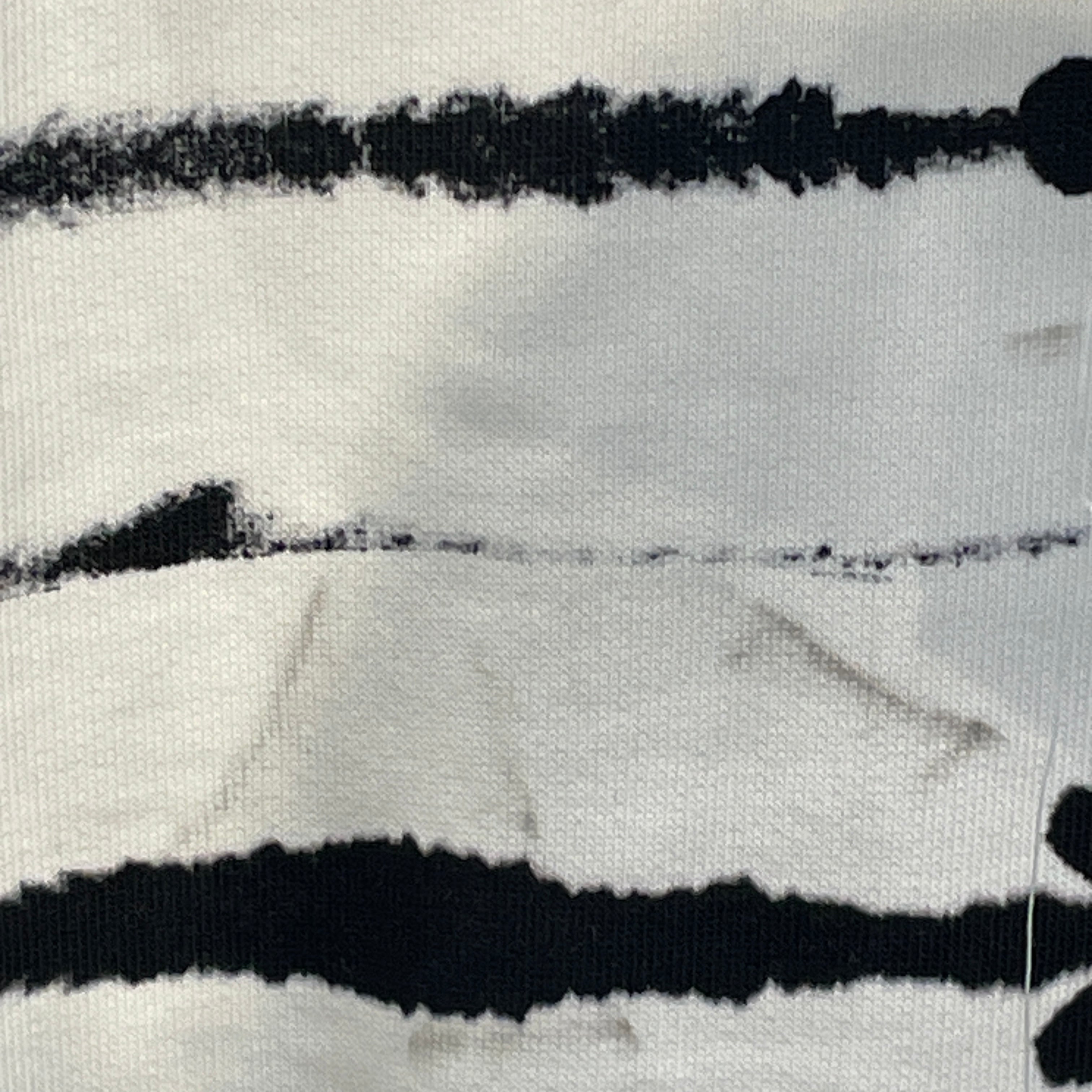 BURBERRY/Hoodie/S/All Over Print/Cotton/WHT/b&w watercolor view 3