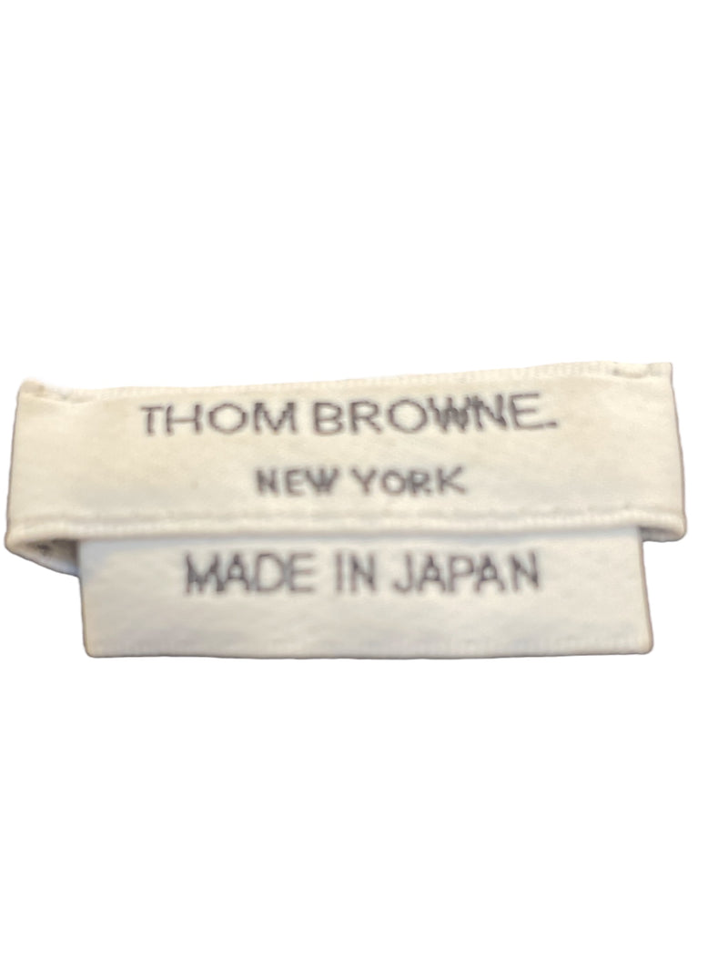 THOM BROWNE. NEW YORK/Polo Shirt/S/M/Cotton/NVY/STRIPE POCKET