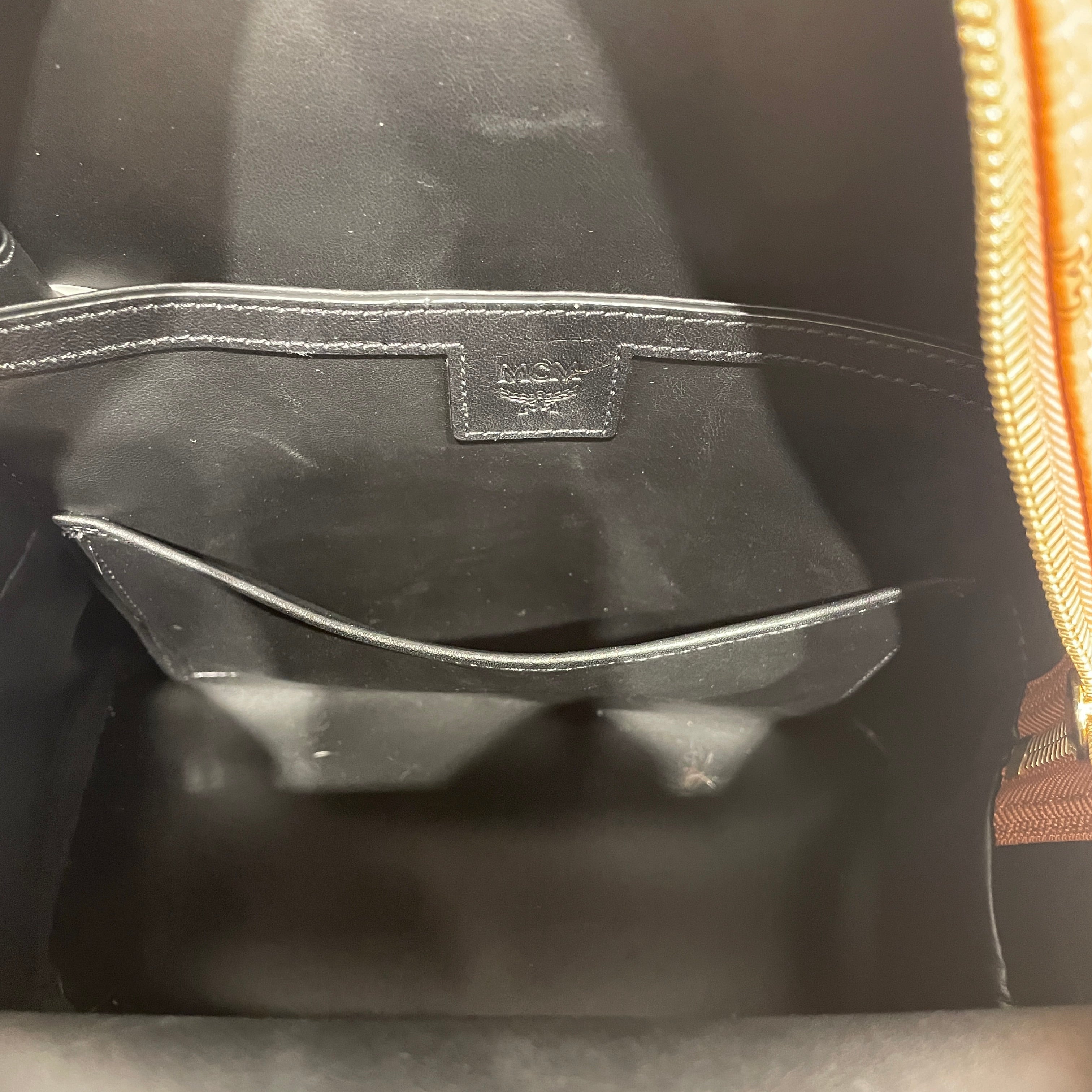 MCM/Backpack/Monogram/Leather/BRW/MCM BACKPACK WITH SPIKES view 3
