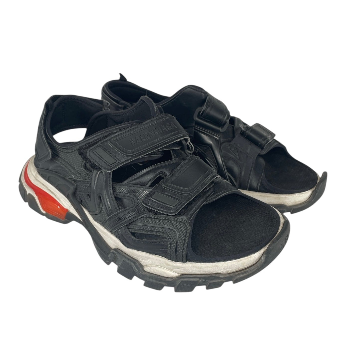 BALENCIAGA/Sandals/US 11/BLK/TRACK SANDALS/655954 view 1