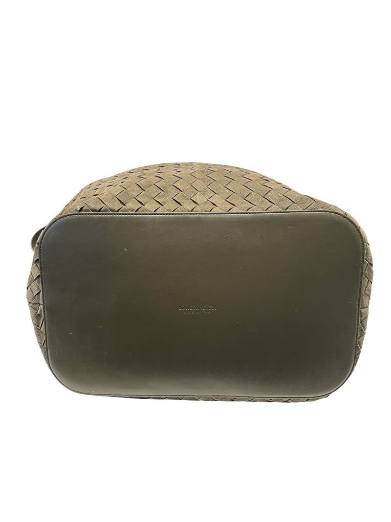 BOTTEGA VENETA/Tote Bag/L/Leather/GRN/LARGE INTRECCIATO PASSENGER