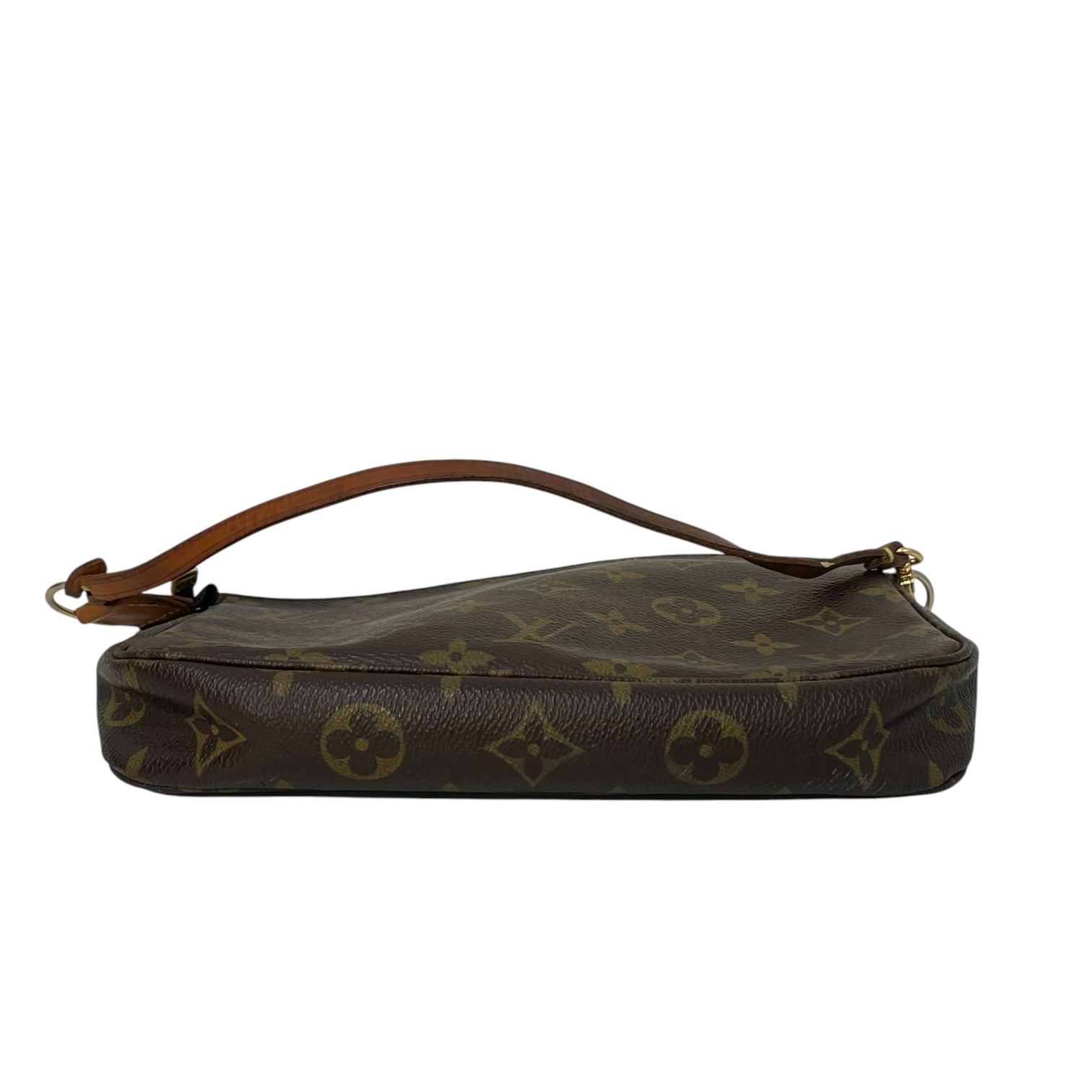 LOUIS VUITTON/Hand Bag/Monogram/Leather/BRW/Pochette view 3