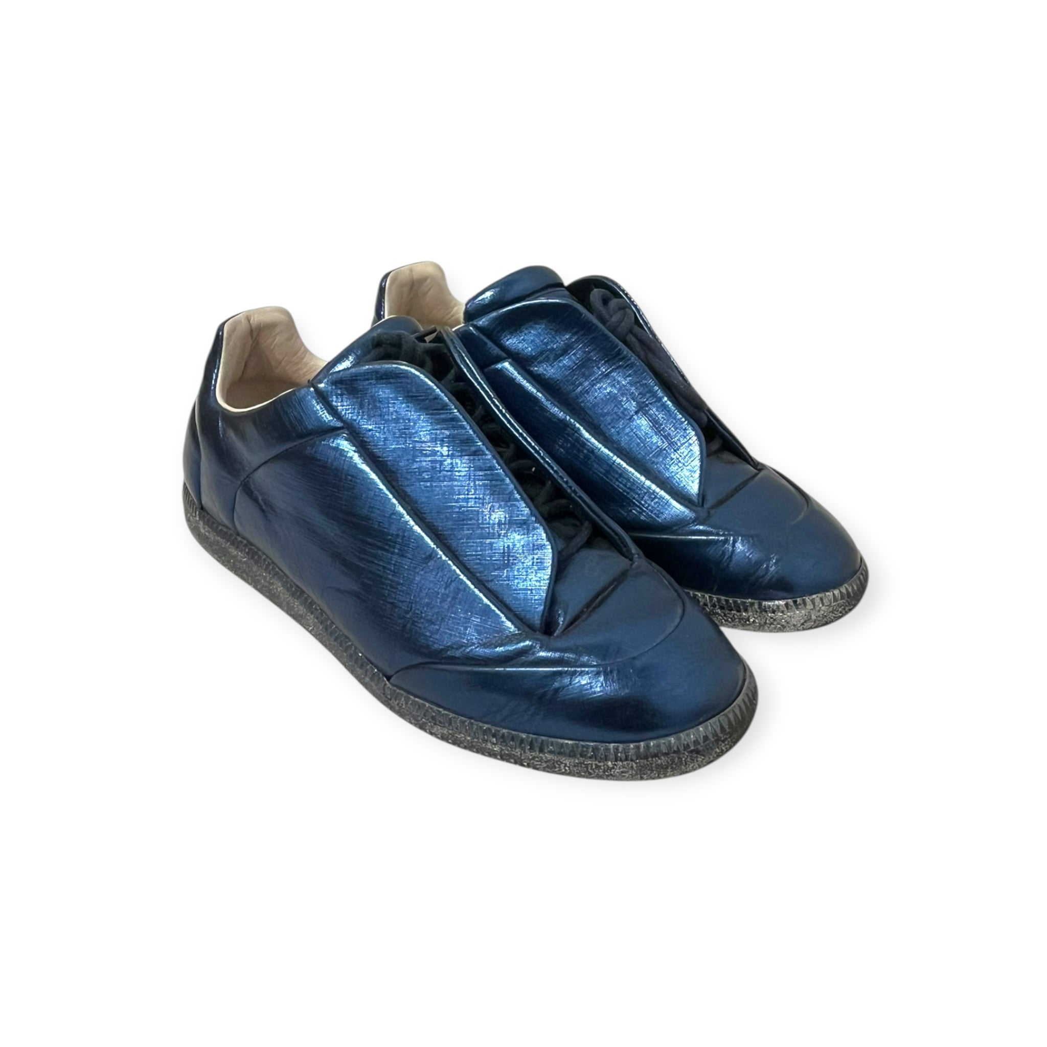 Maison Margiela/Low-Sneakers/EU 43/Faux Leather/BLU/METALLIC SILVER FUTURE LOWS view 8