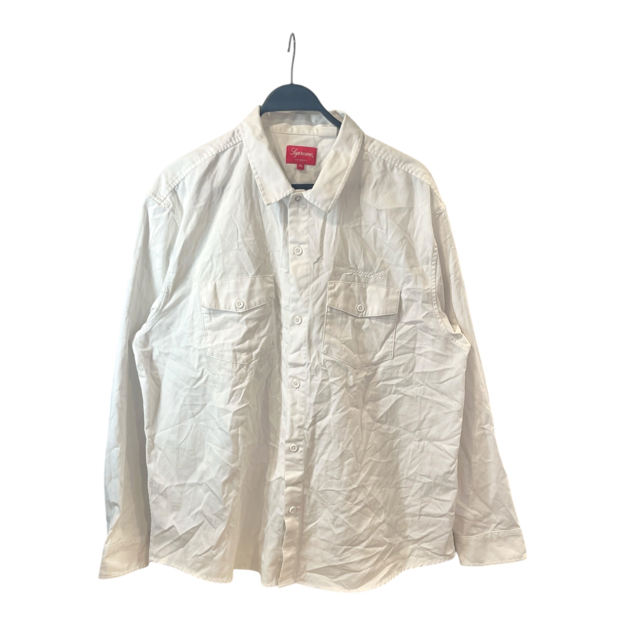 Supreme/LS Shirt/XL/Cotton/WHT/Work/F/W 22 RAYMOND PETTIBON view 1