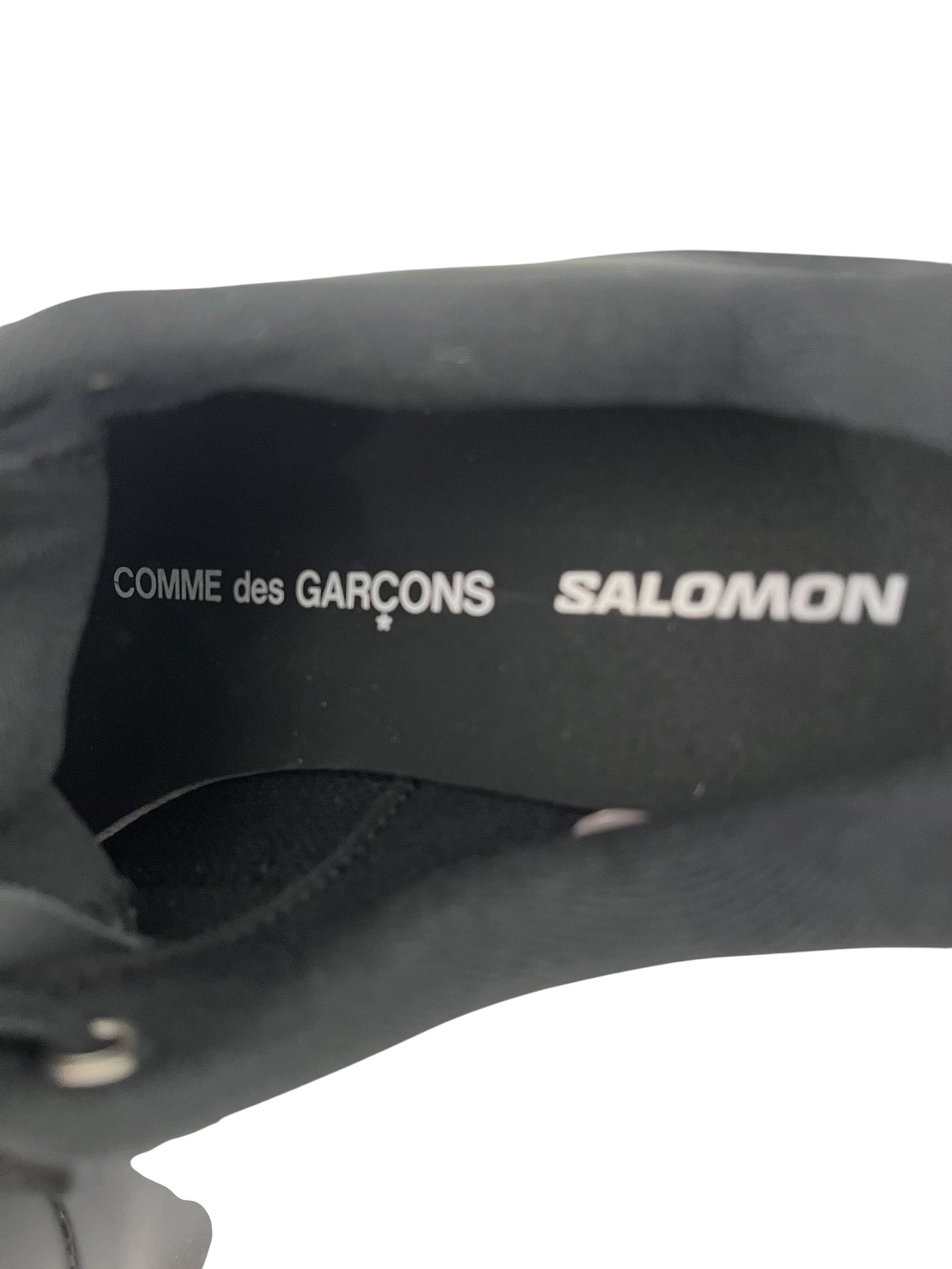 COMME des GARCONS/salomon/Low-Sneakers/US 6/Leather/BLK/LACE UP  HIGH SOLE ALL BLACK view 3
