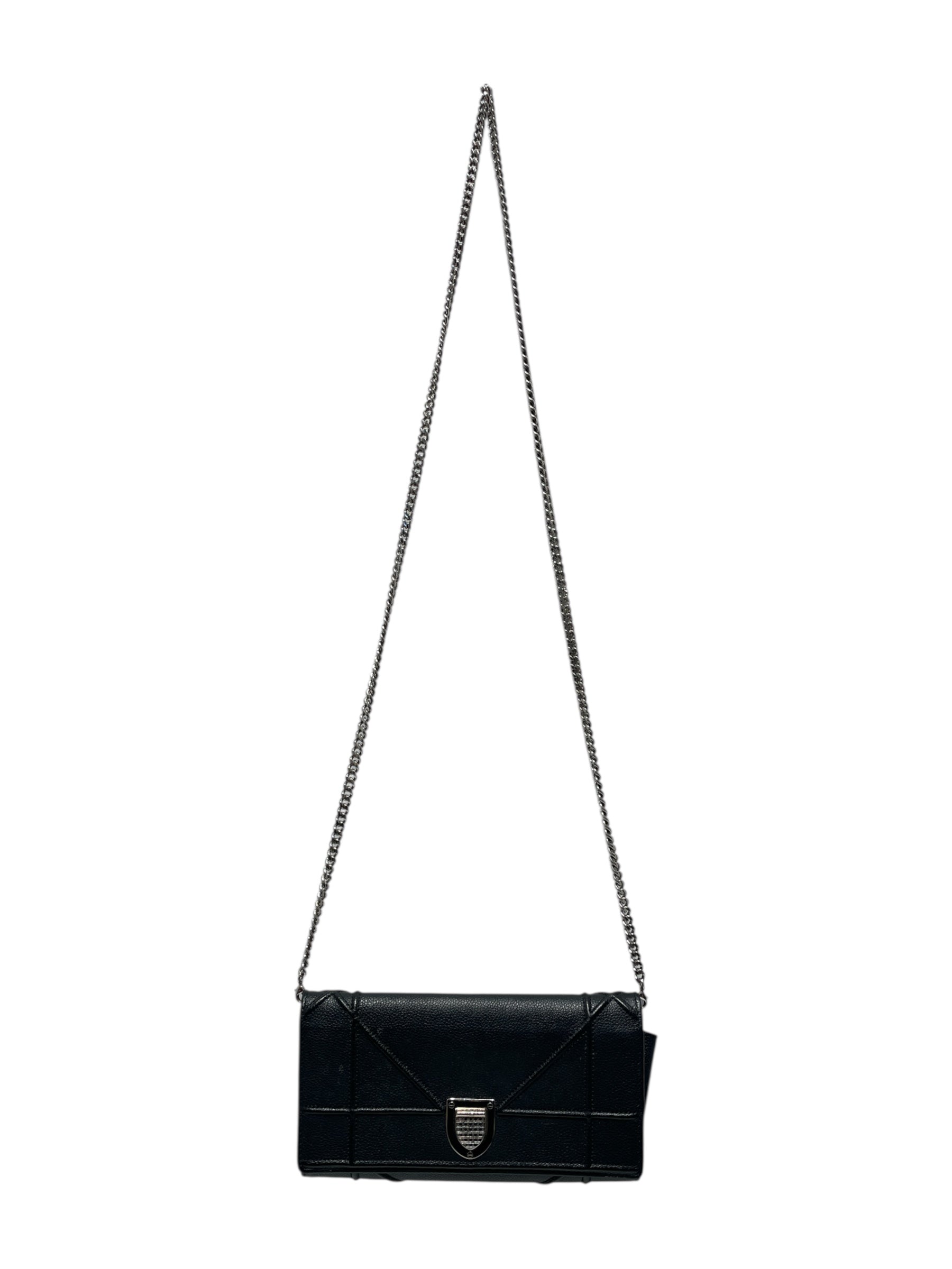 Christian Dior/Bag/Leather/BLK/Diorama leather crossbody bag view 1