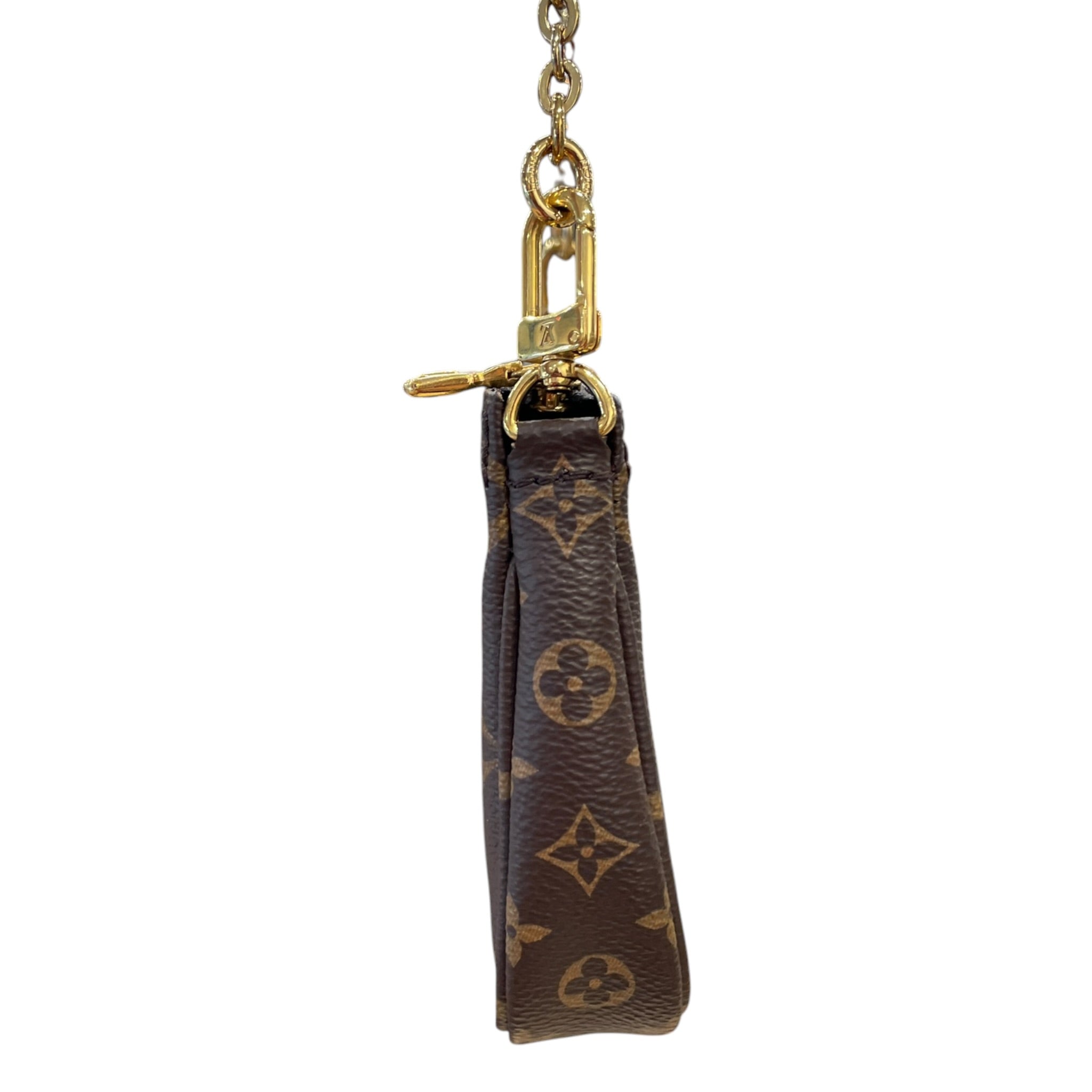 LOUIS VUITTON/Bag/Monogram/Leather/BRW/pochette view 3