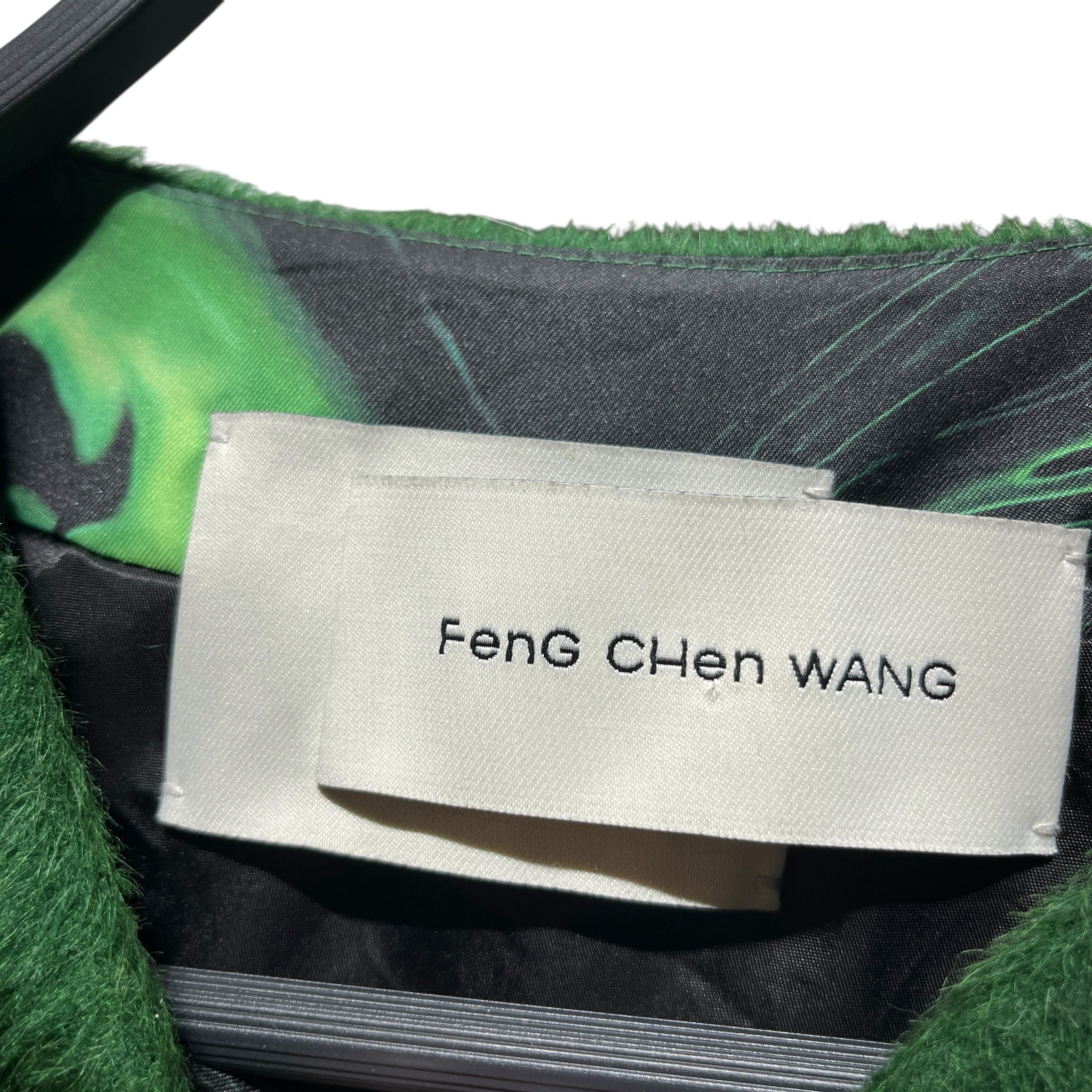 Feng Chen Wang/Jacket/S/Wool/GRN/Graphic/Padded Alpaca Wool Sweater view 3