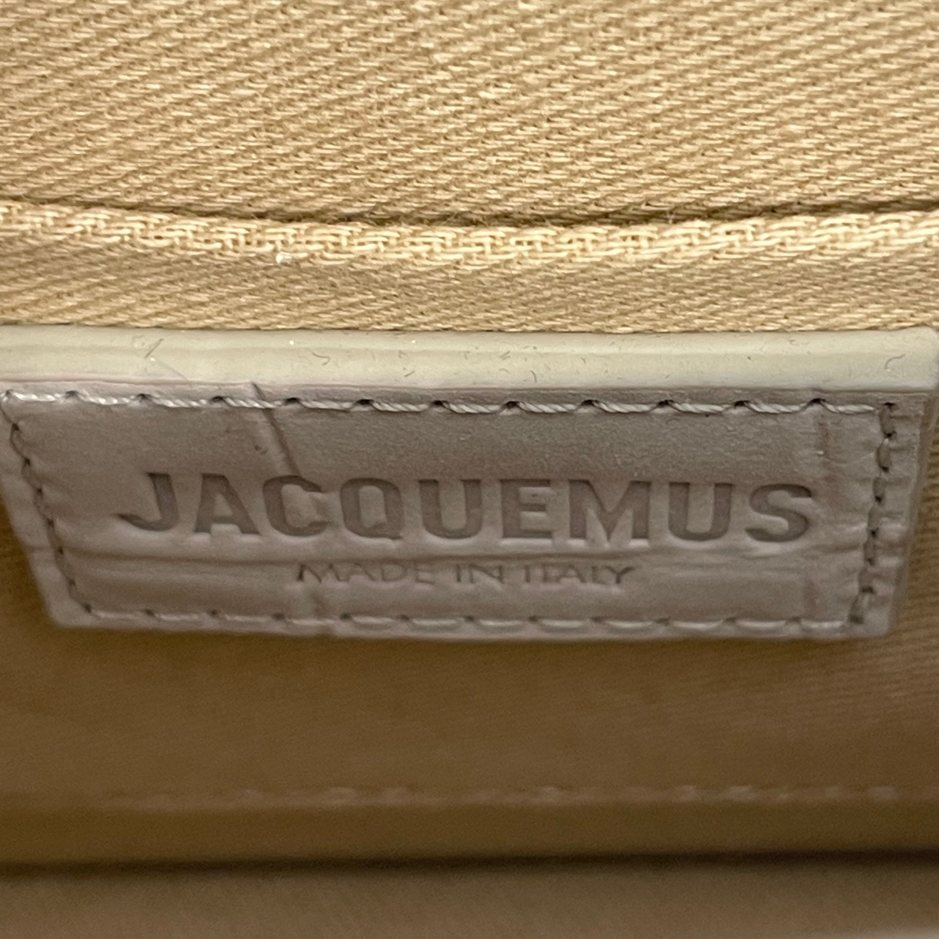 JACQUEMUS/Cross Body Bag/Animal Pattern/Leather/CRM/gld-tone hardware/cream strap view 8