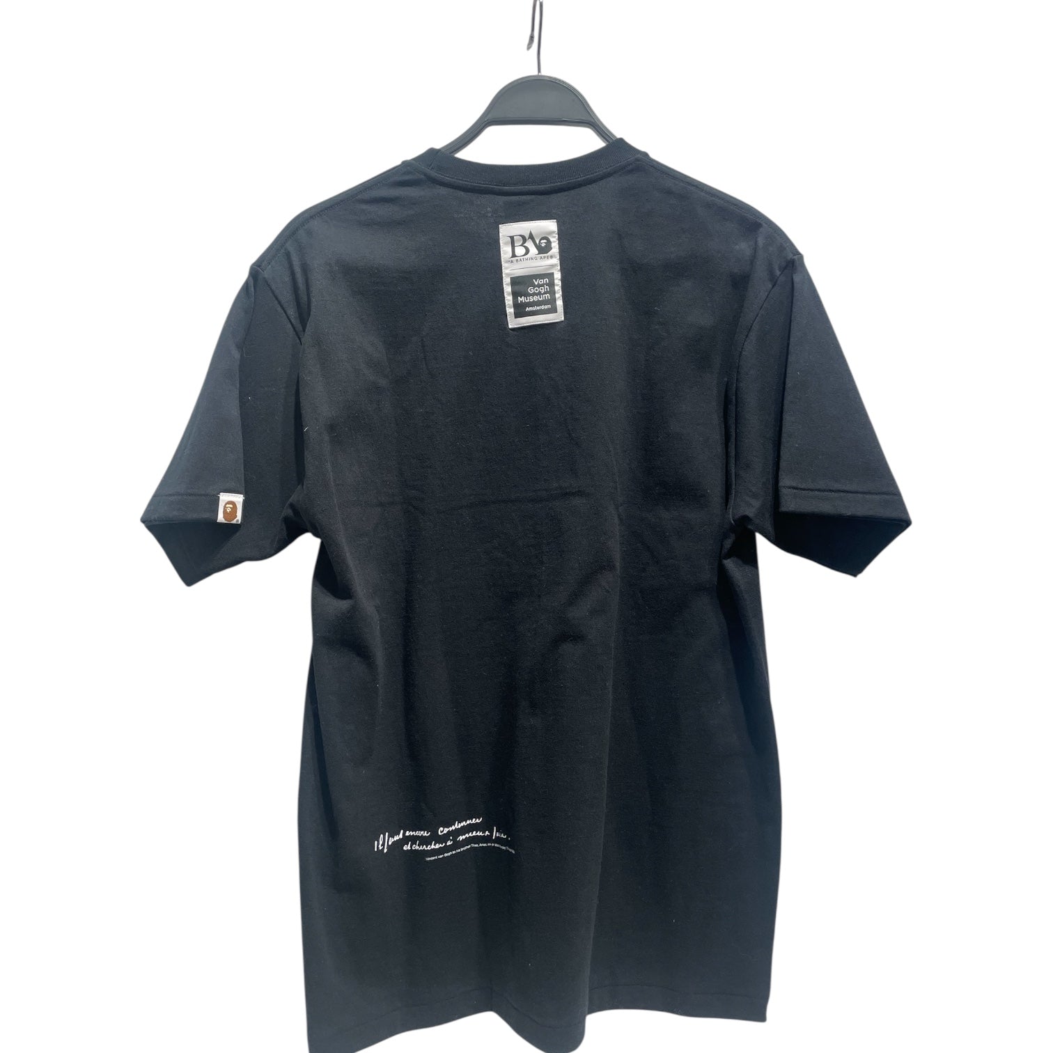 A BATHING APE/T-Shirt/L/Cotton/BLK/Graphic/VAN GOGH MUSEUM view 2