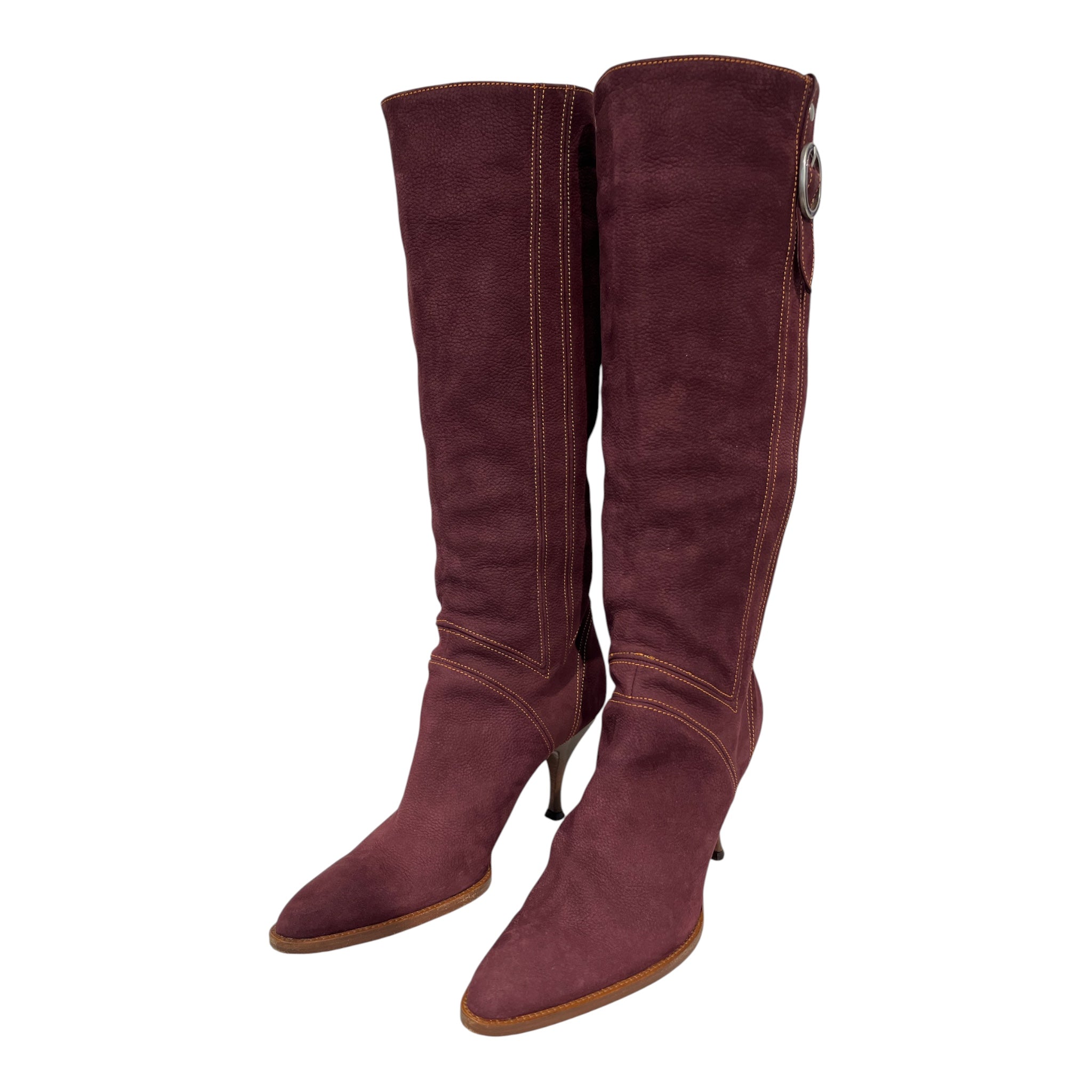 DOLCE&GABBANA/Boots/EU 41/Leather/BRD/yellow stiching view 1