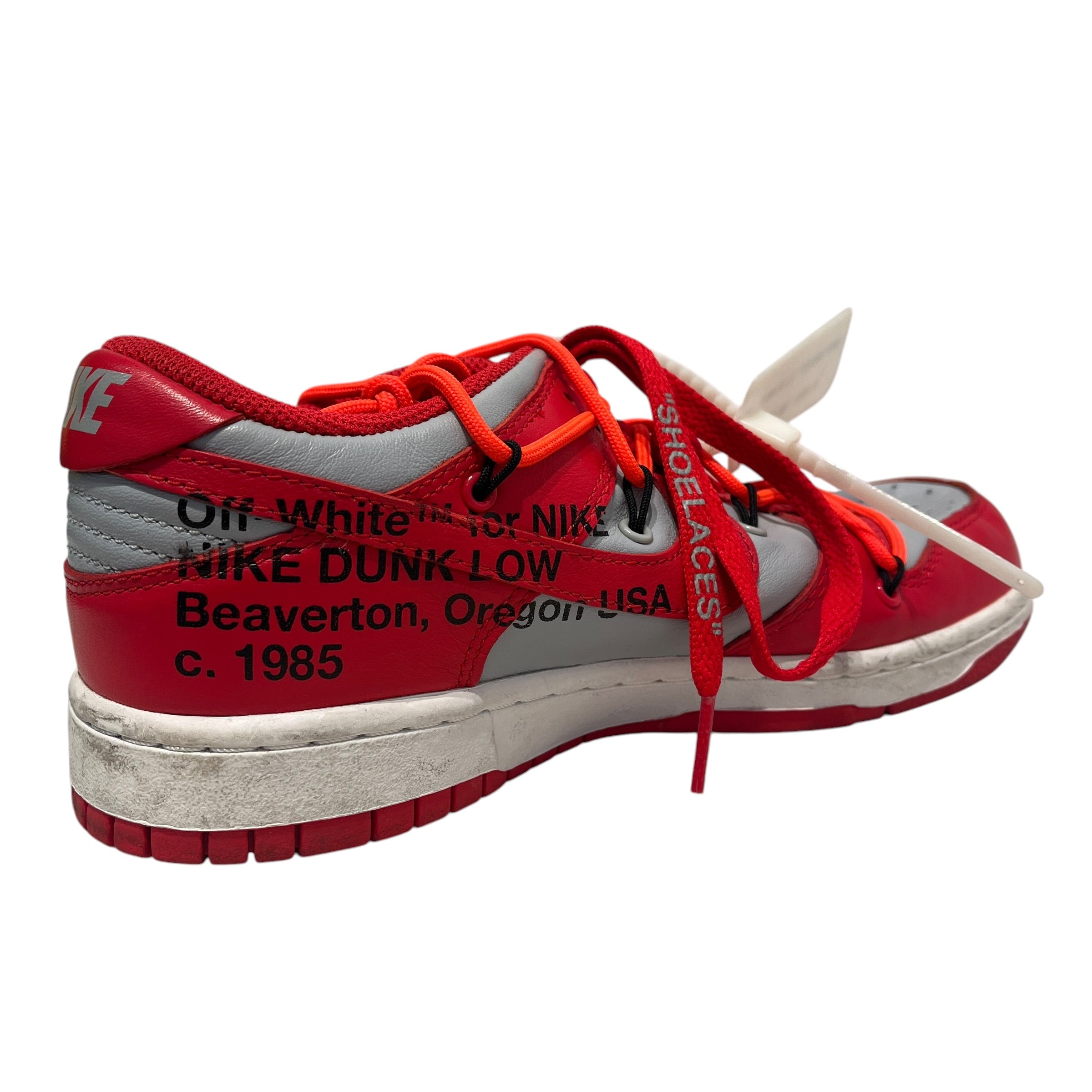 NIKE/OFF-WHITE/Low-Sneakers/US 6/RED/DUNK LOW "UNIVERSITY RED" view 12
