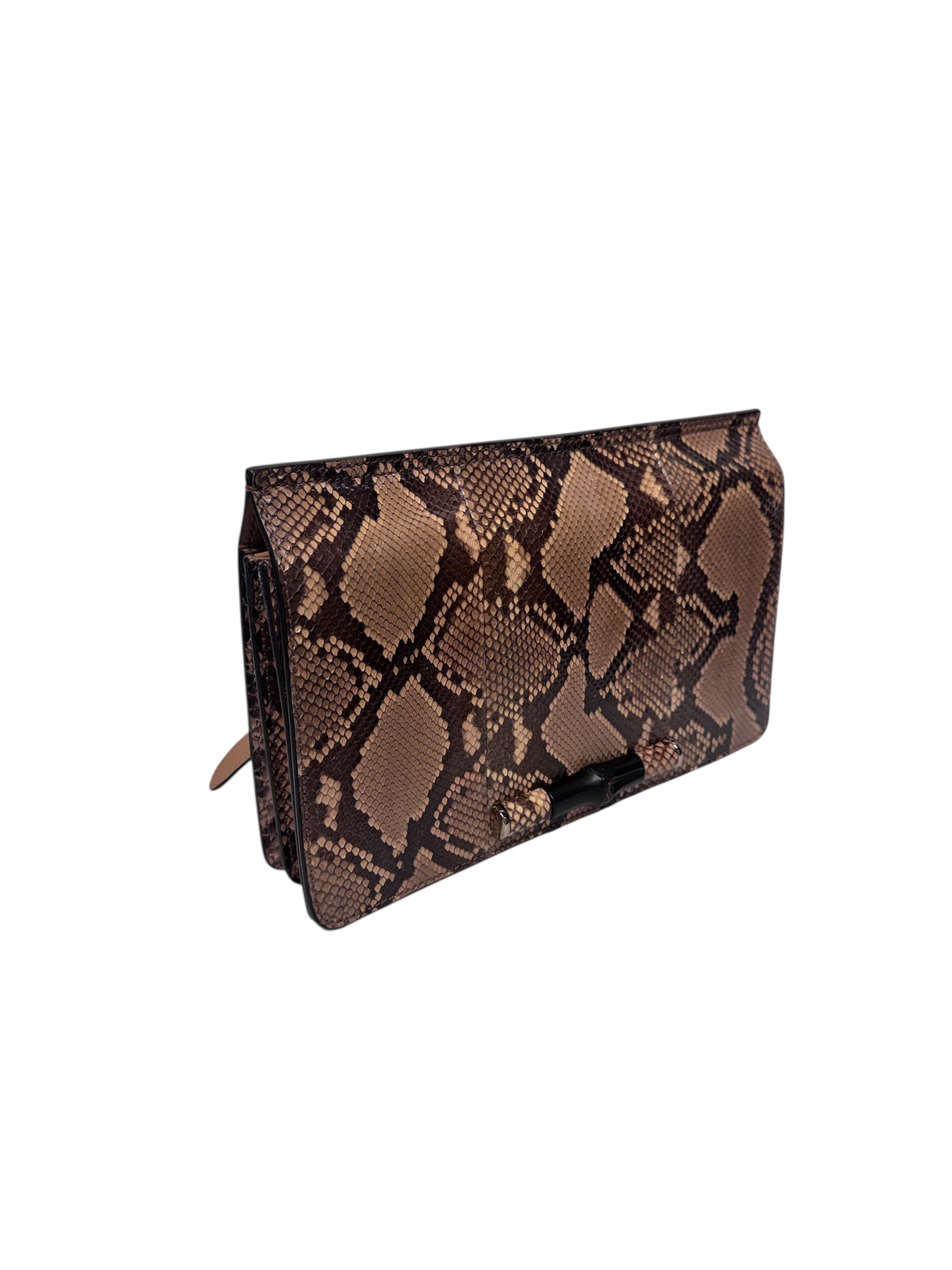 GUCCI/Cross Body Bag/Animal Pattern/BRW/python view 5