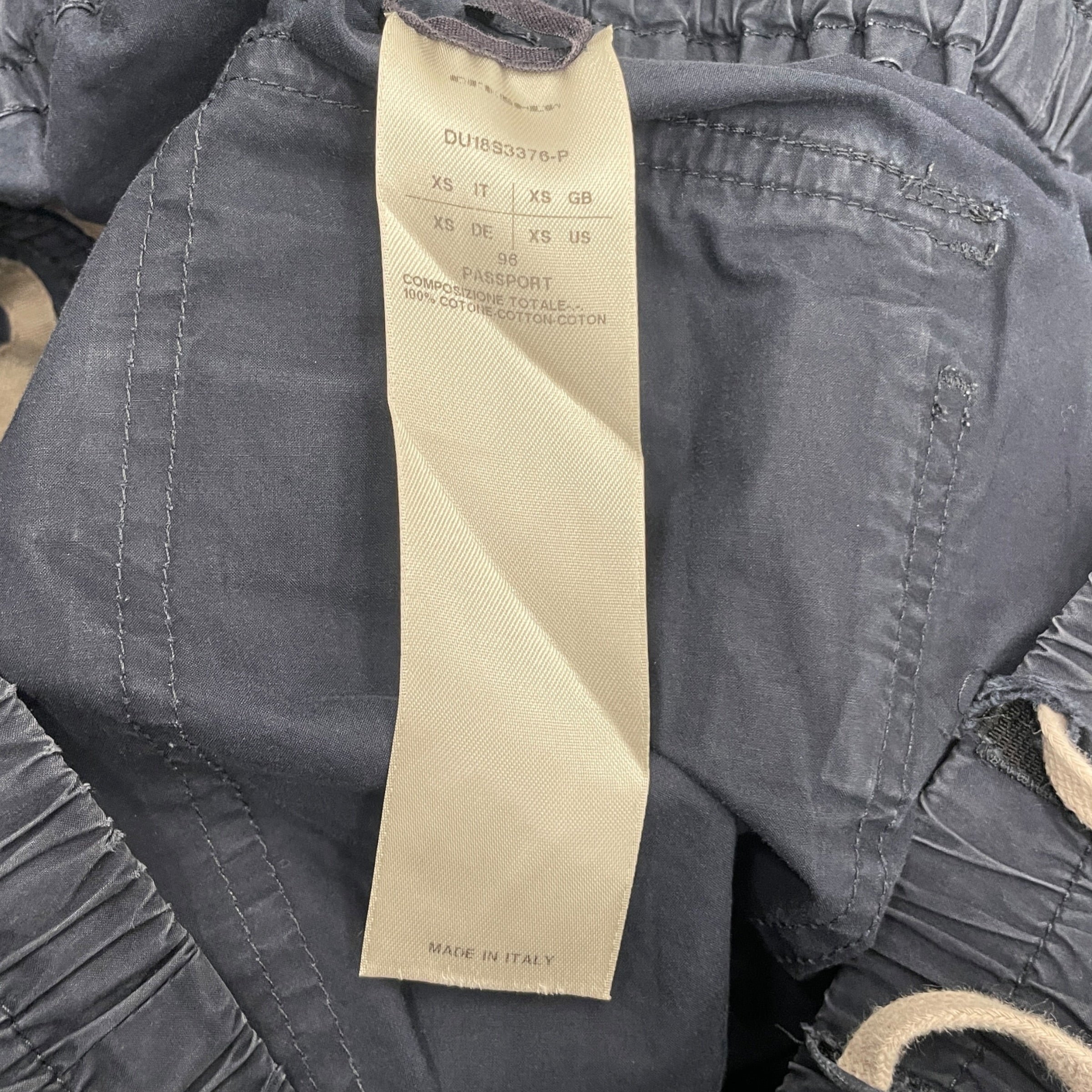 RICK OWENS DRKSHDW/Pants/XS/Cotton/BLU/CREATCH CARGO PANTS view 4