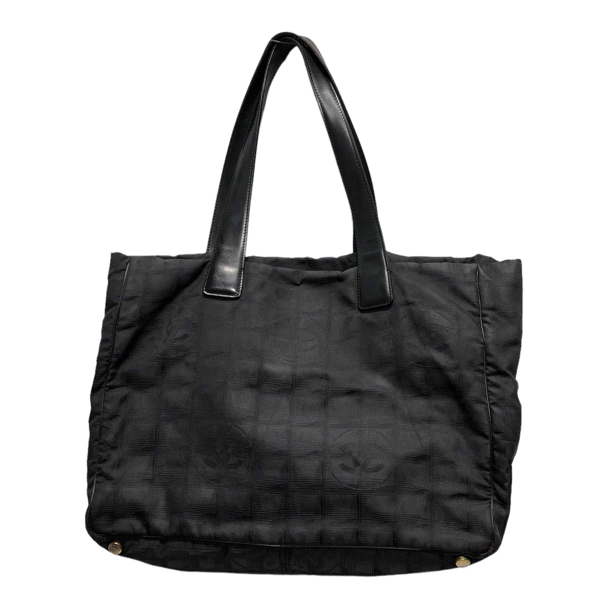 CHANEL/Tote Bag/Monogram/Nylon/BLK/CHANEL CC LOGO TRAVEL TOTE view 2