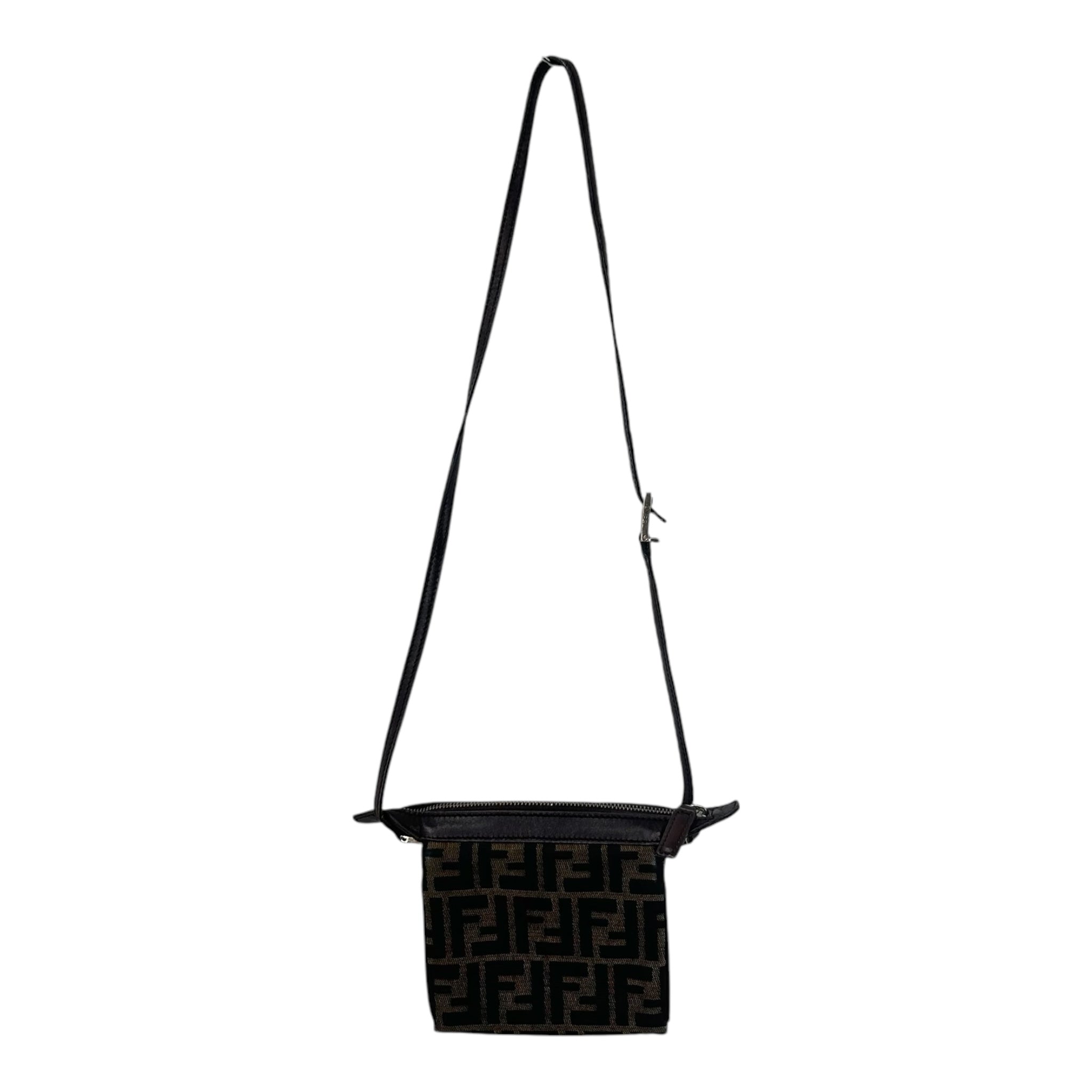 FENDI/Zucca/CanvasShoulderBag/Cotton/BRW view 2