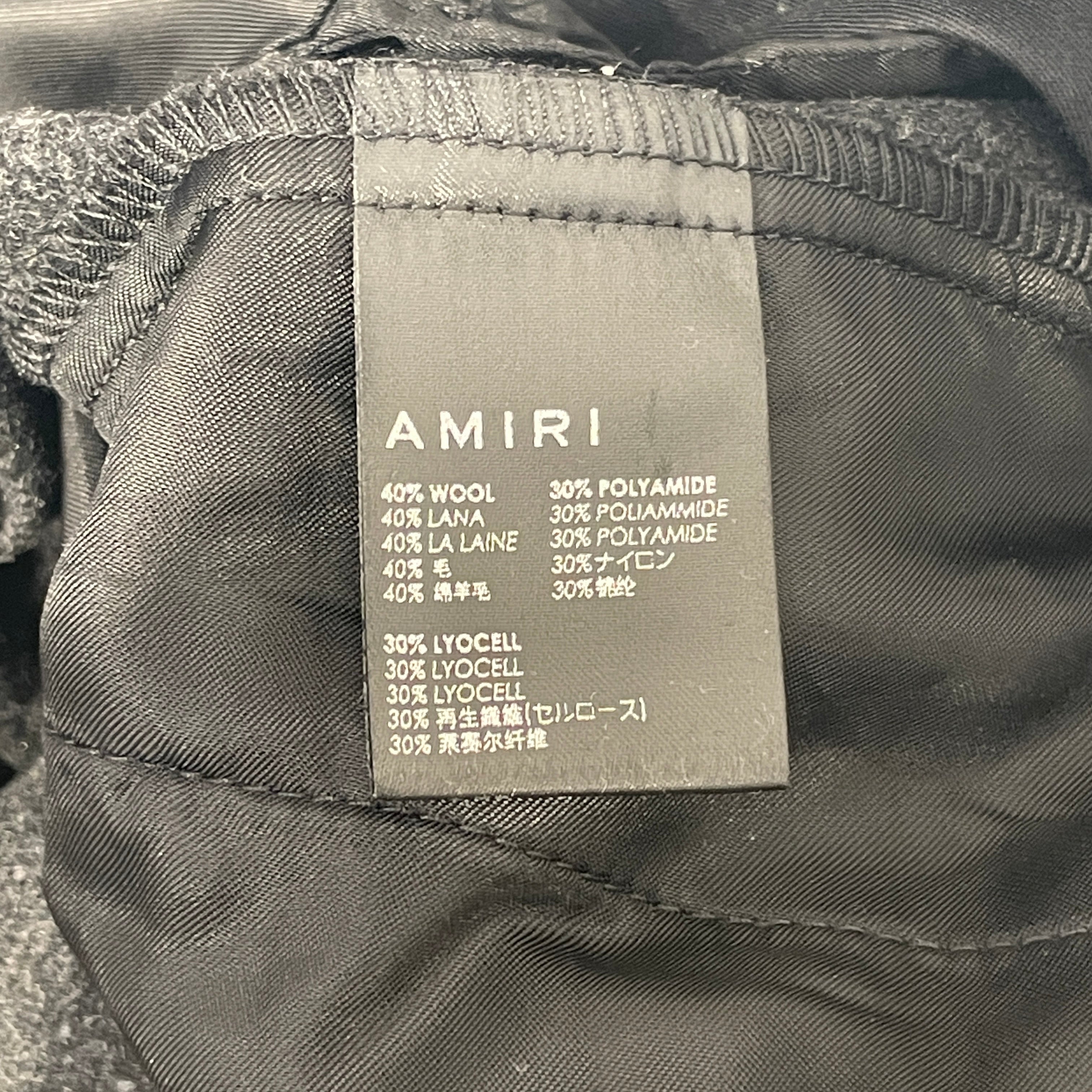 AMIRI/Straight Pants/54/Wool/GRY/TACTICAL CARGO view 4