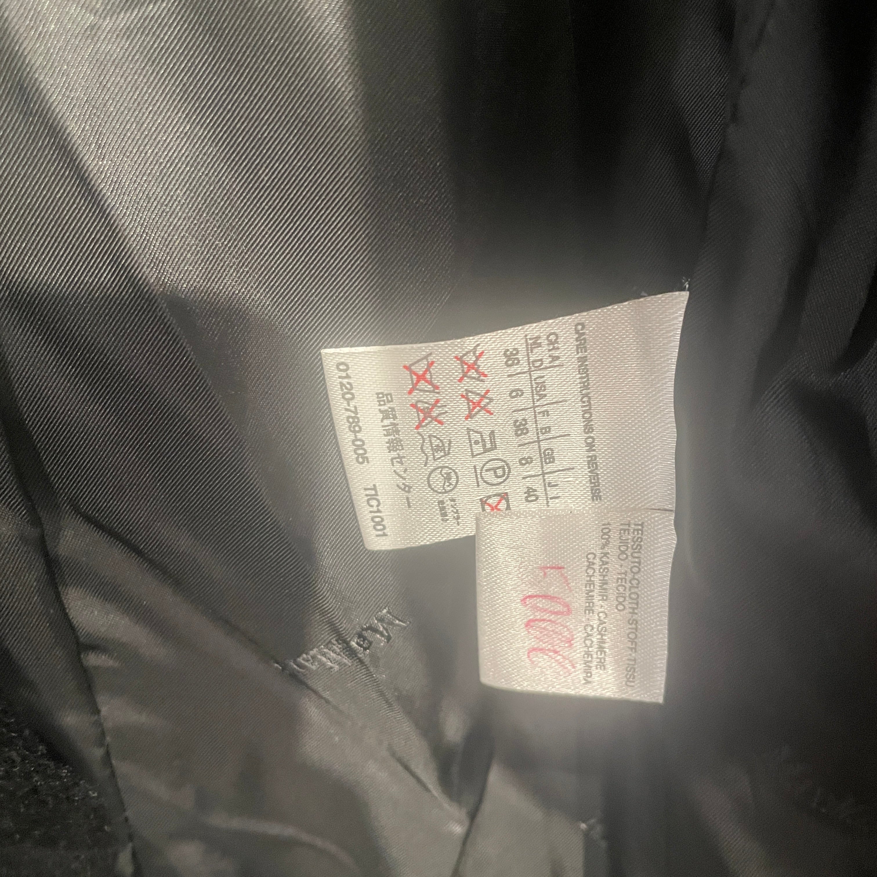 MAX MARA/Trench Coat/36/Cashmere/BLK/Single Breasted/MAX MARA CASHME COAT LONG view 3