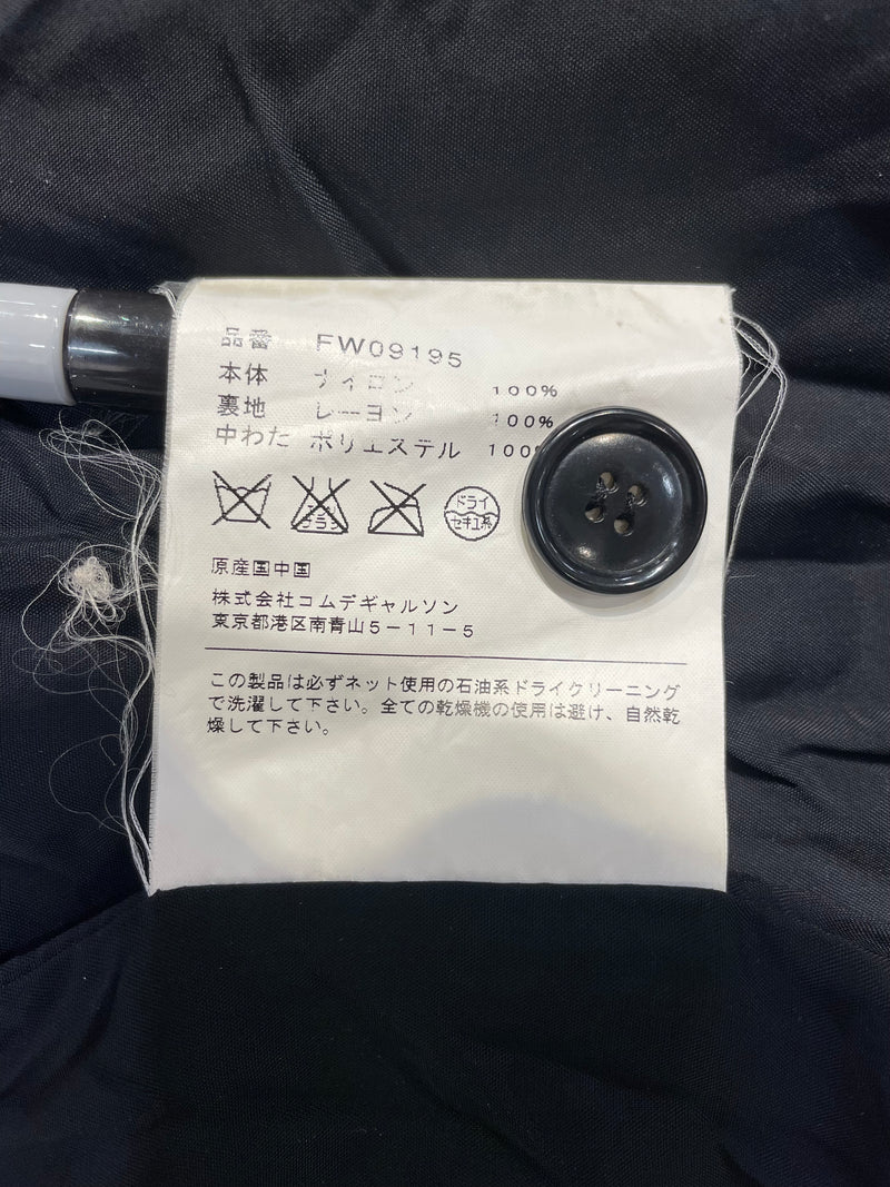 COMME des GARCONS SHIRT/Duffle Coat/S/Black/Nylon/