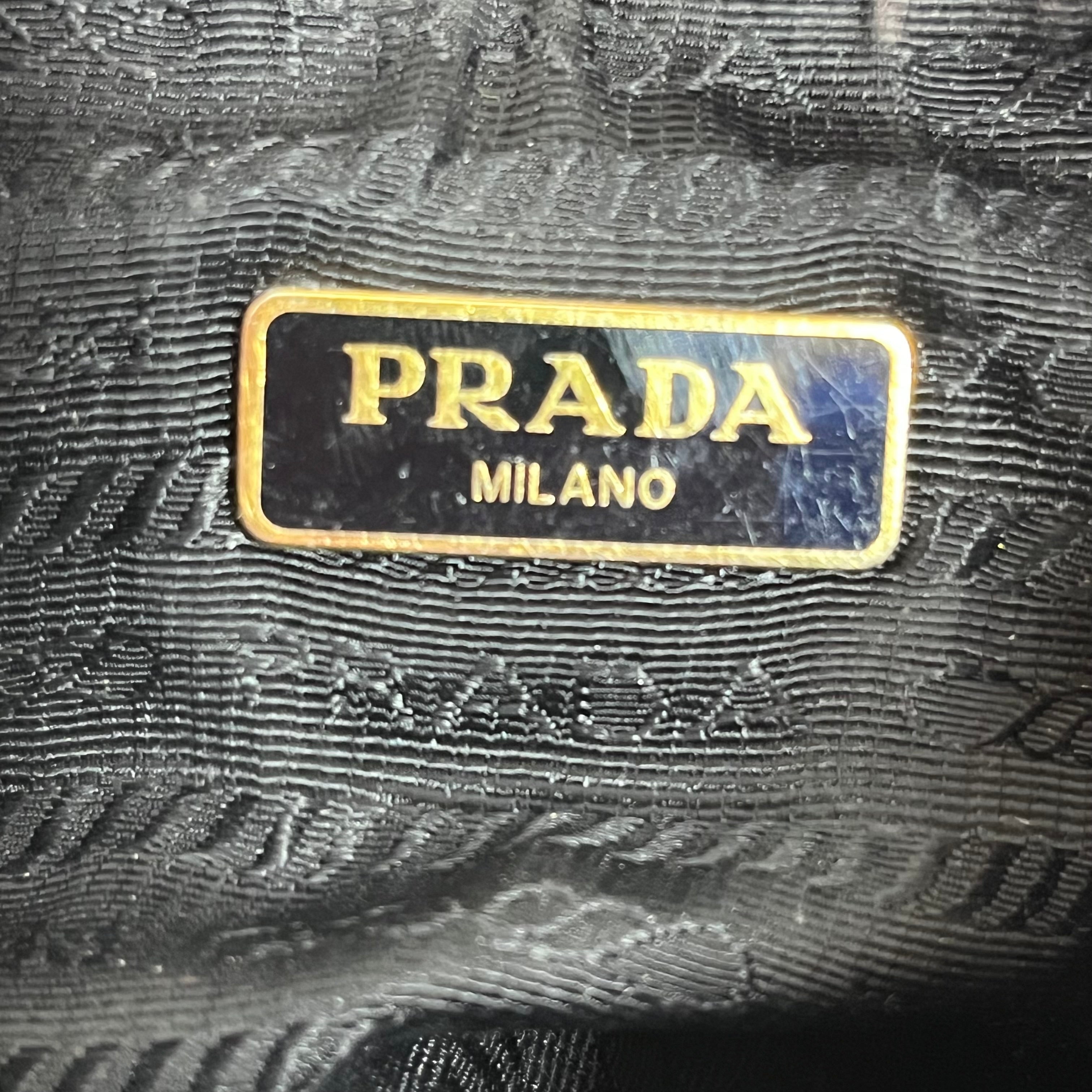 PRADA/Hand Bag/Leather/BLK/MINI BAG view 5