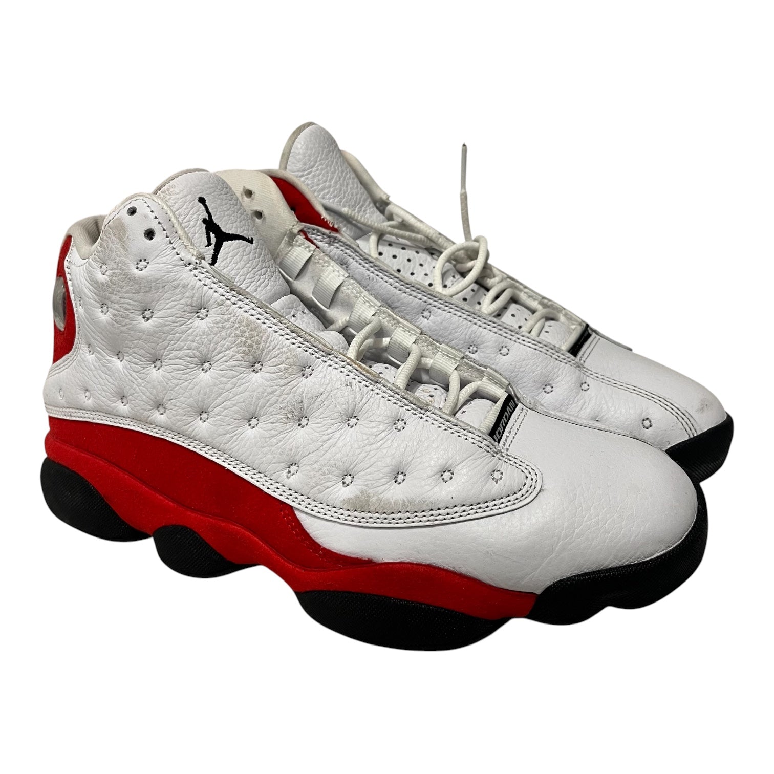 JORDAN BRAND/Hi-Sneakers/US 9/Leather/WHT/13 white red view 1