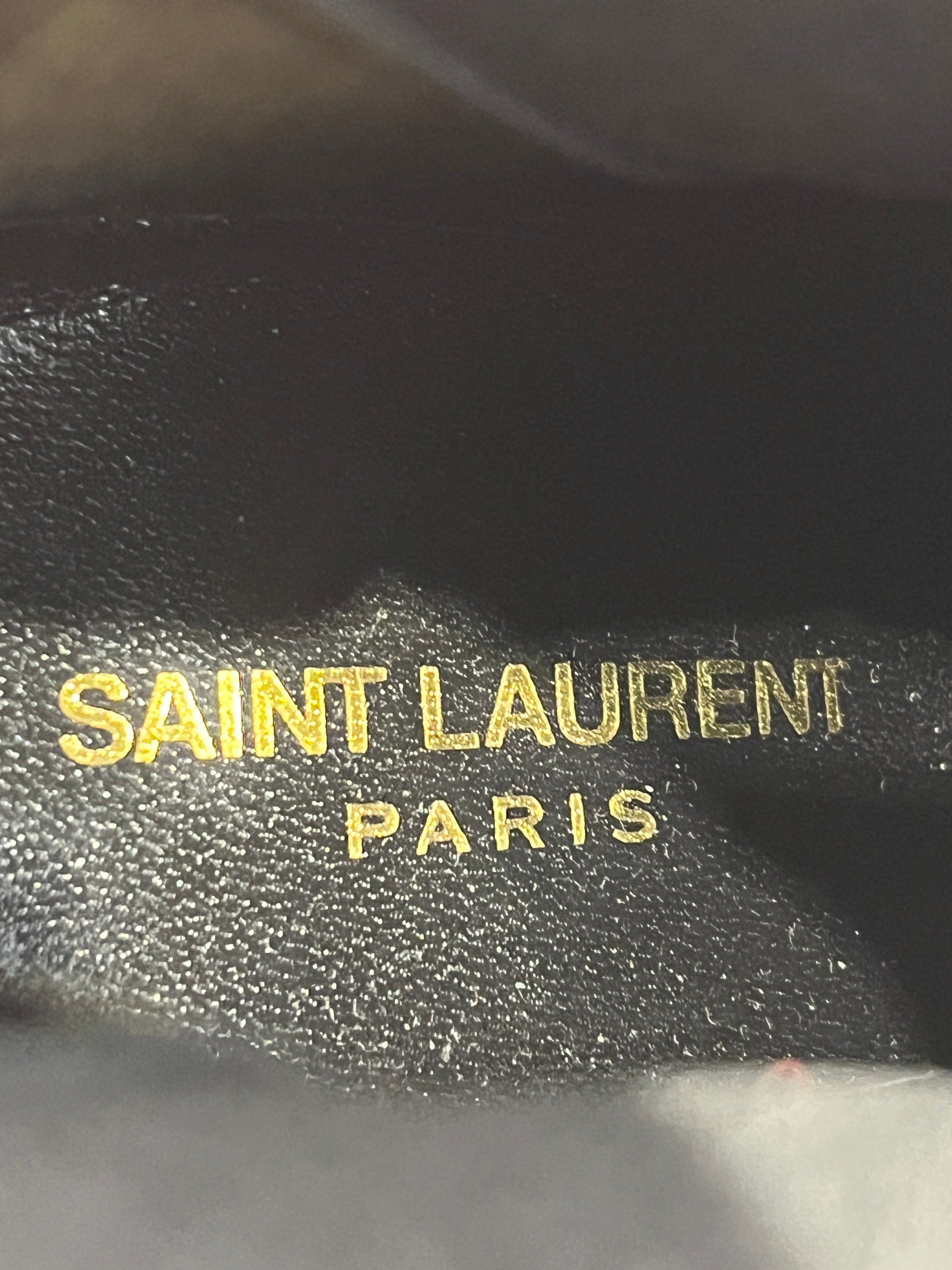 SAINT LAURENT/Heels/EU 41/Stripe/Leather/BLK/V-Tip/KIKI 100MM SILVER SNAKES BOOTI view 4