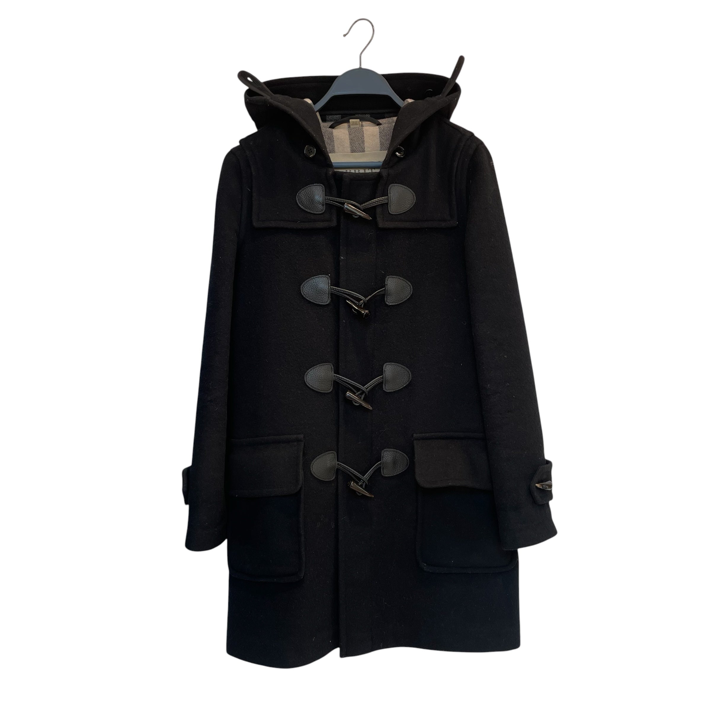 BURBERRY BRIT/Trench Coat/2/Cotton/BLK/165/76A/rromania/3689673/61f view 1