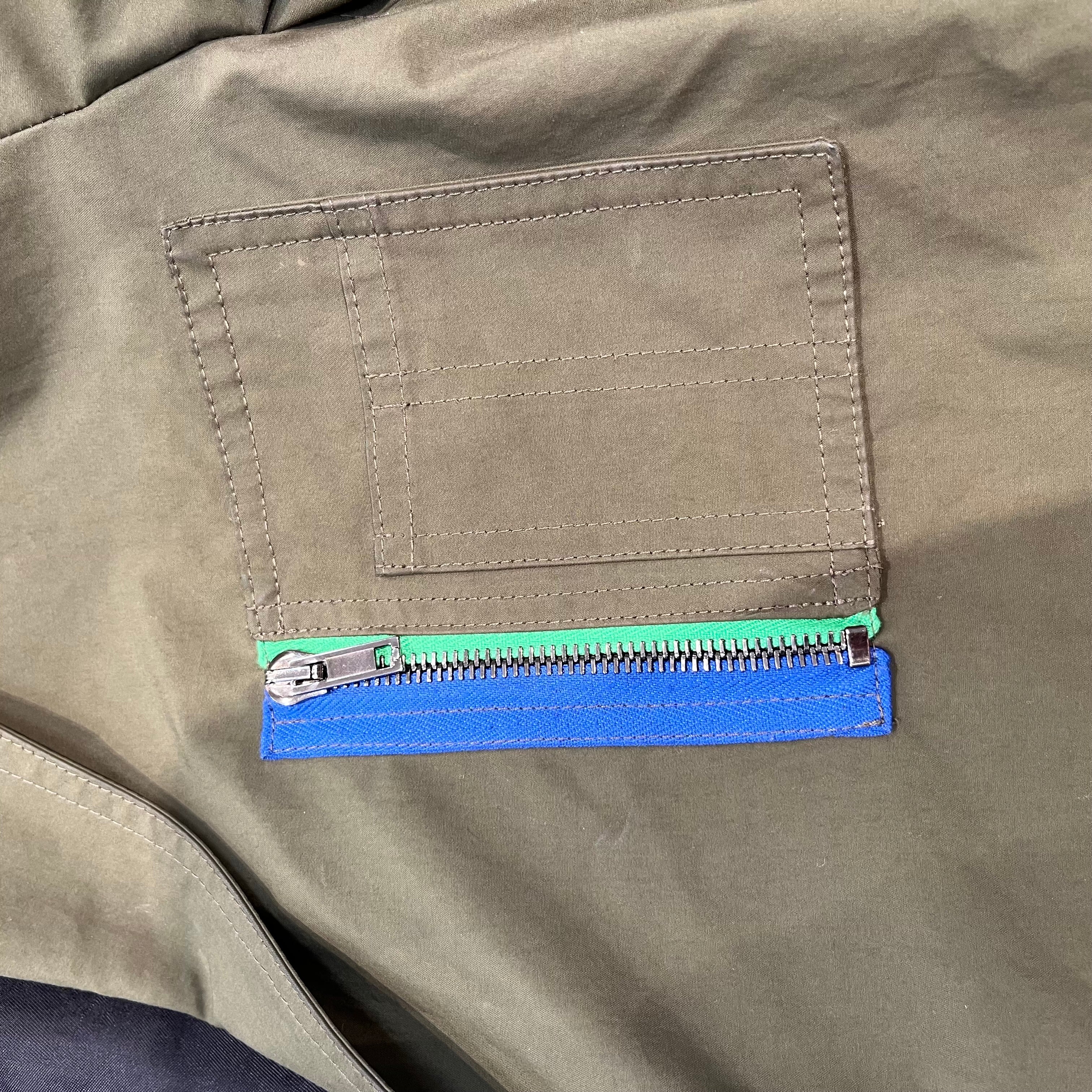 RAF SIMONS/Tailored Jkt/46/Nylon/GRN/HYBRID MA-1 JACKET view 4