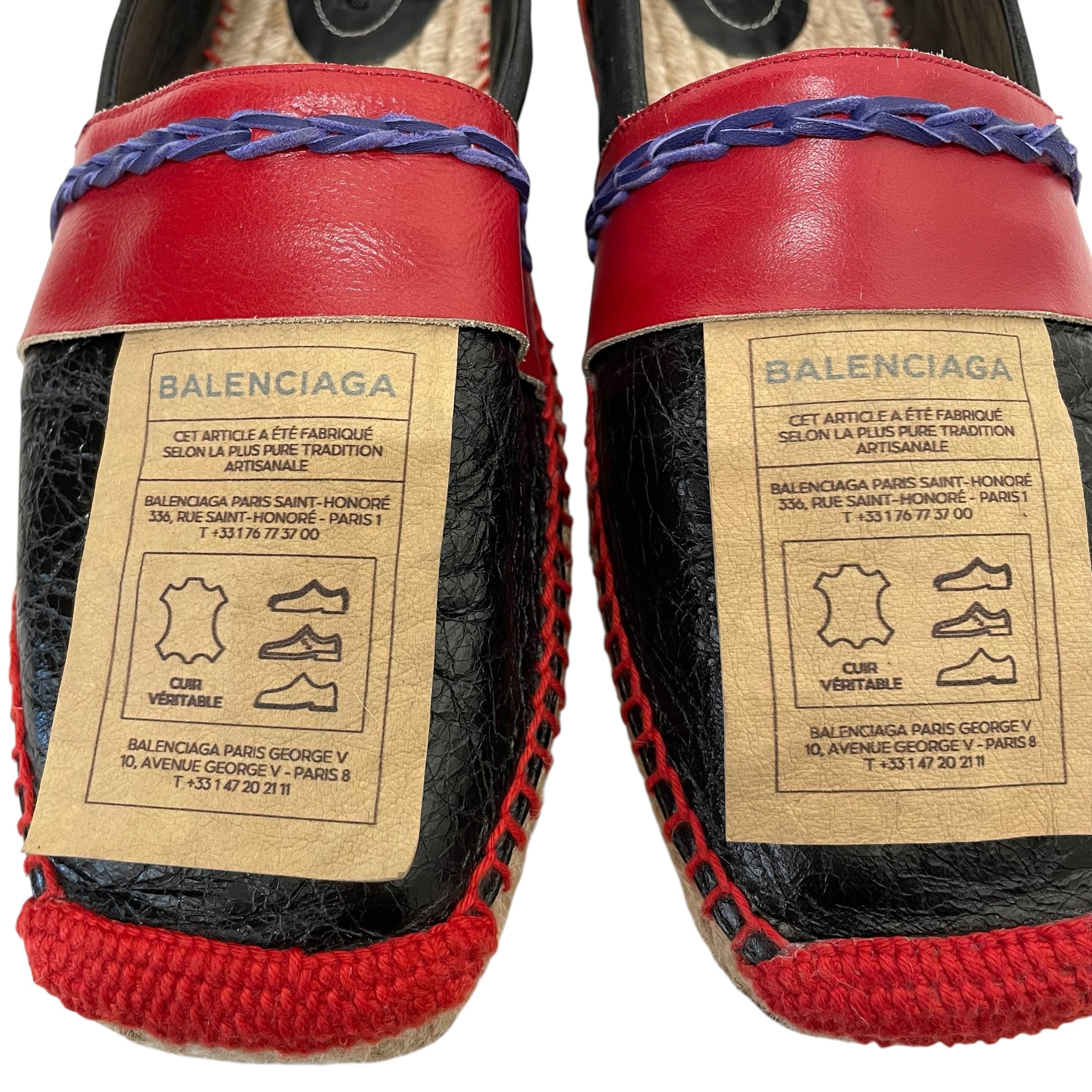 BALENCIAGA/Espadrilles/EU 41/Leather/BLK/ view 6