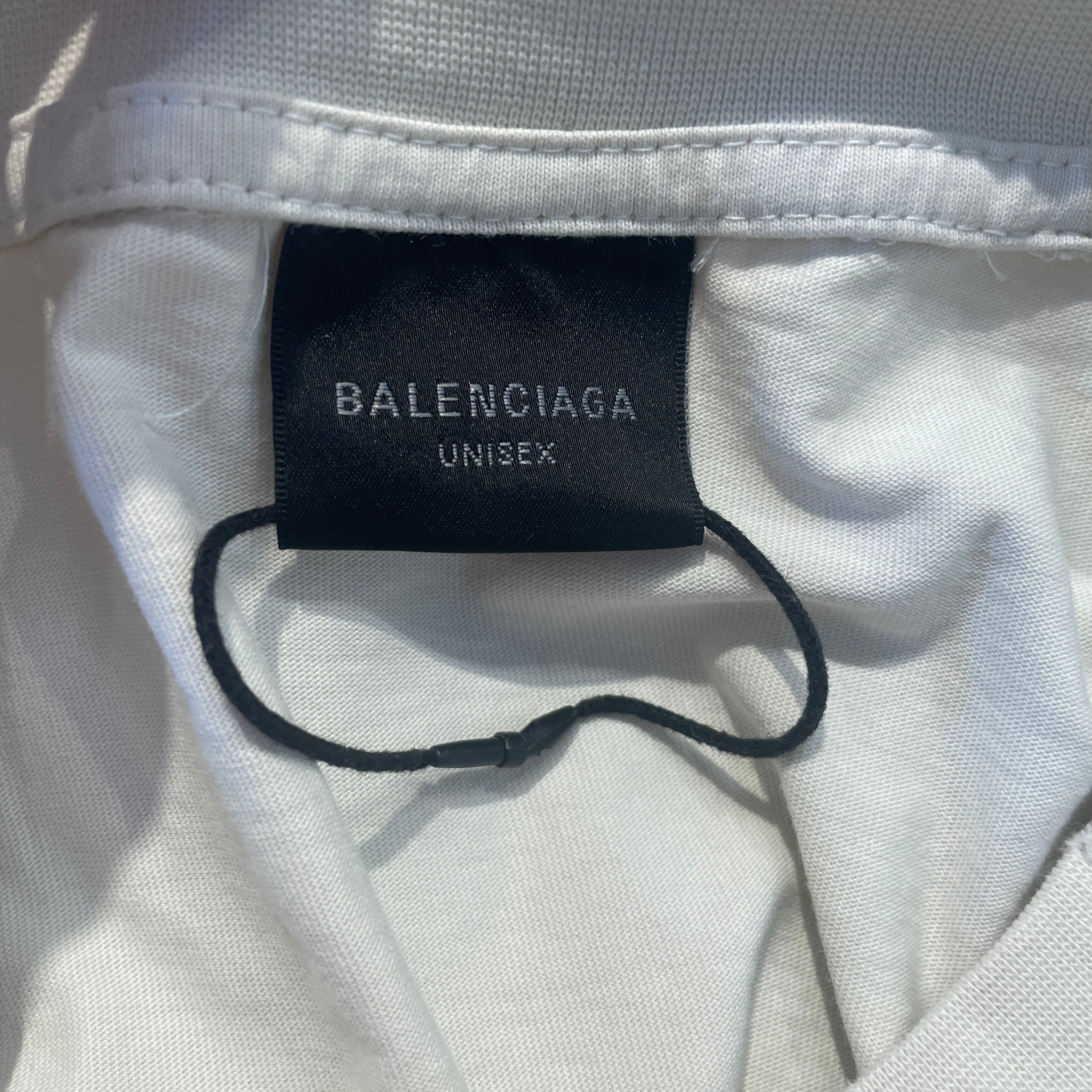 BALENCIAGA/T-Shirt/M/Cotton/BEG/High Neck/Graphic/BALENCIAGA NOT BEEN DONE TEE view 3