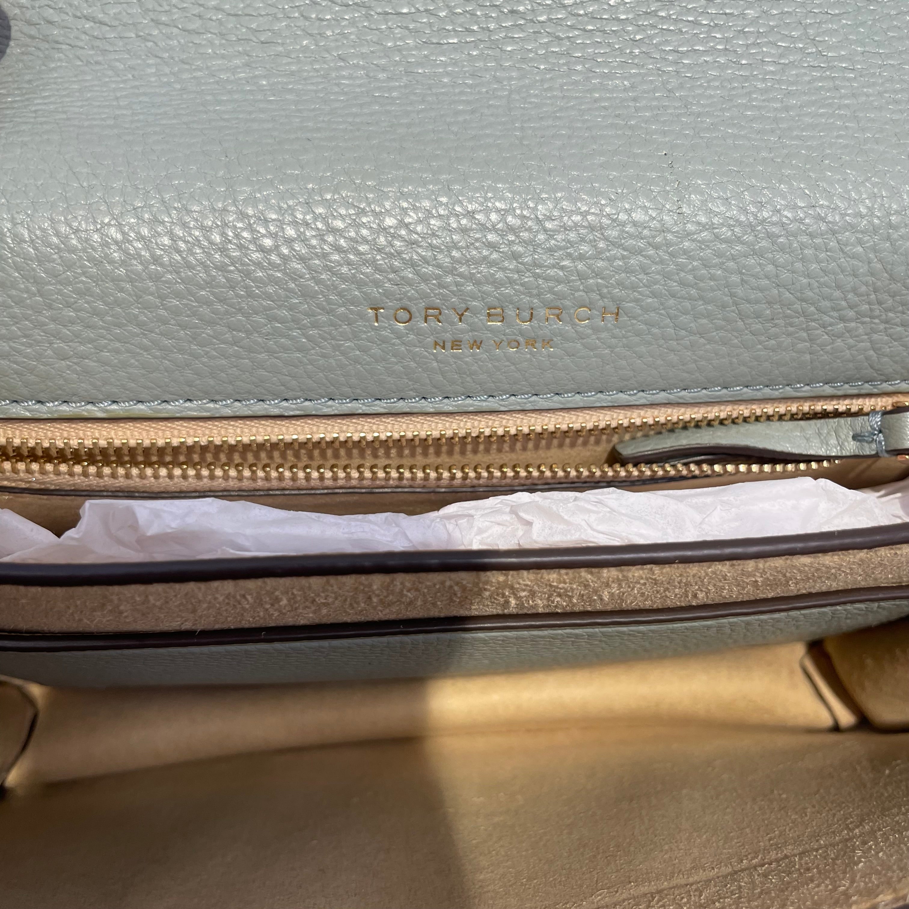 TORY BURCH/Cross Body Bag/Leather/BLU/gld hardware/chain/braid strap view 3