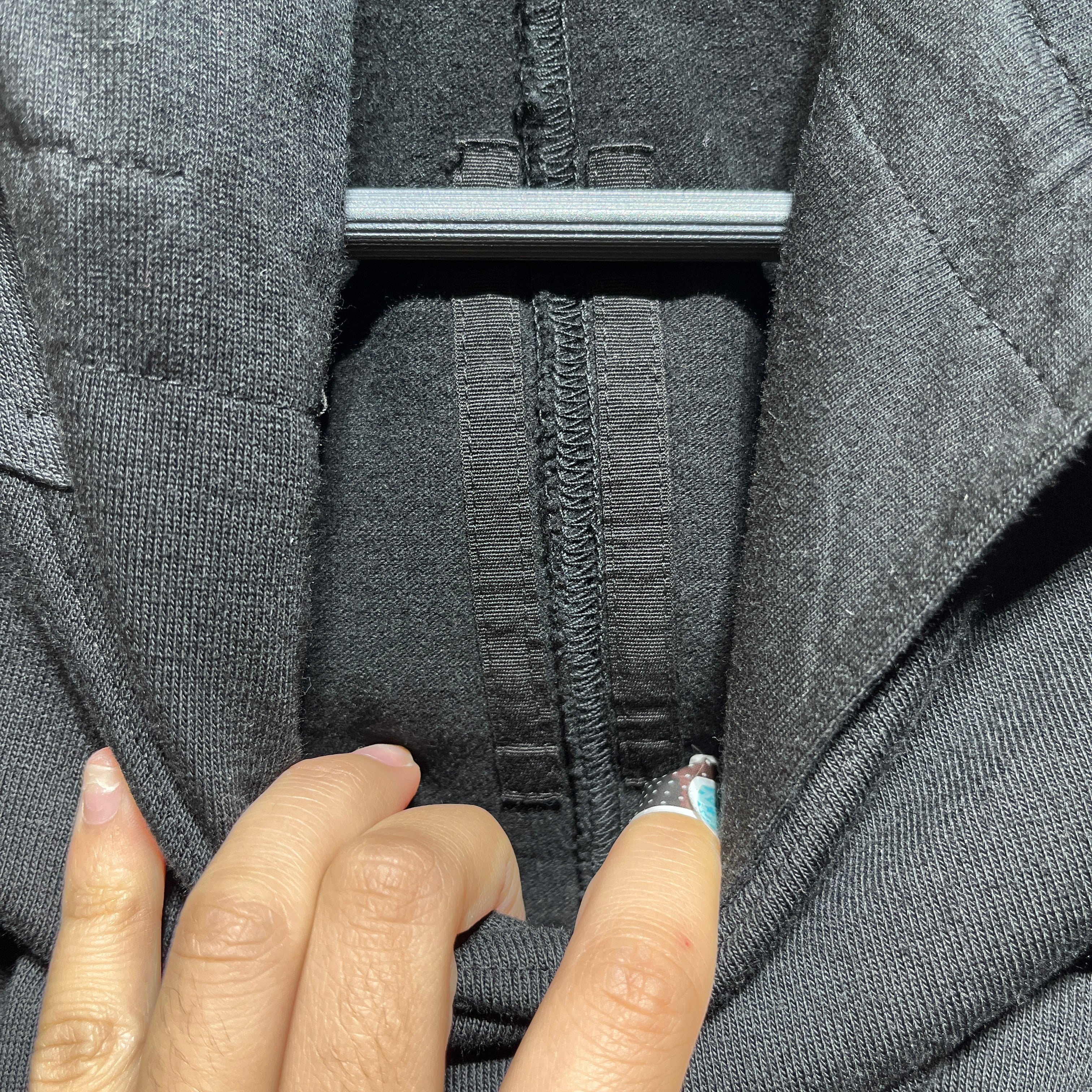 Rick Owens/Hoodie/L/Cotton/BLK/gauntlet granbury hoodie view 6