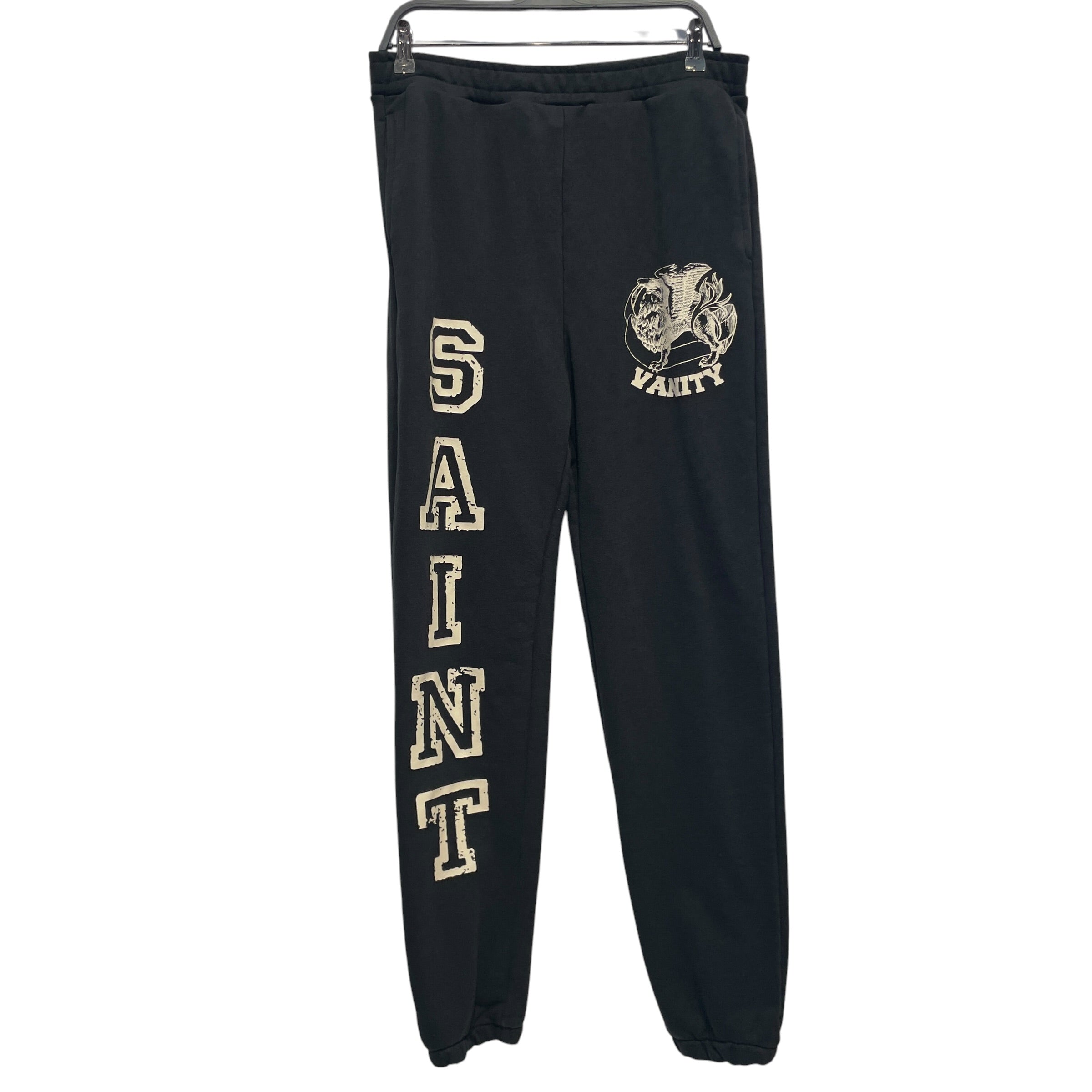 SAINT VANITY/Pants/XL/Cotton/BLK/Graphic/ view 1