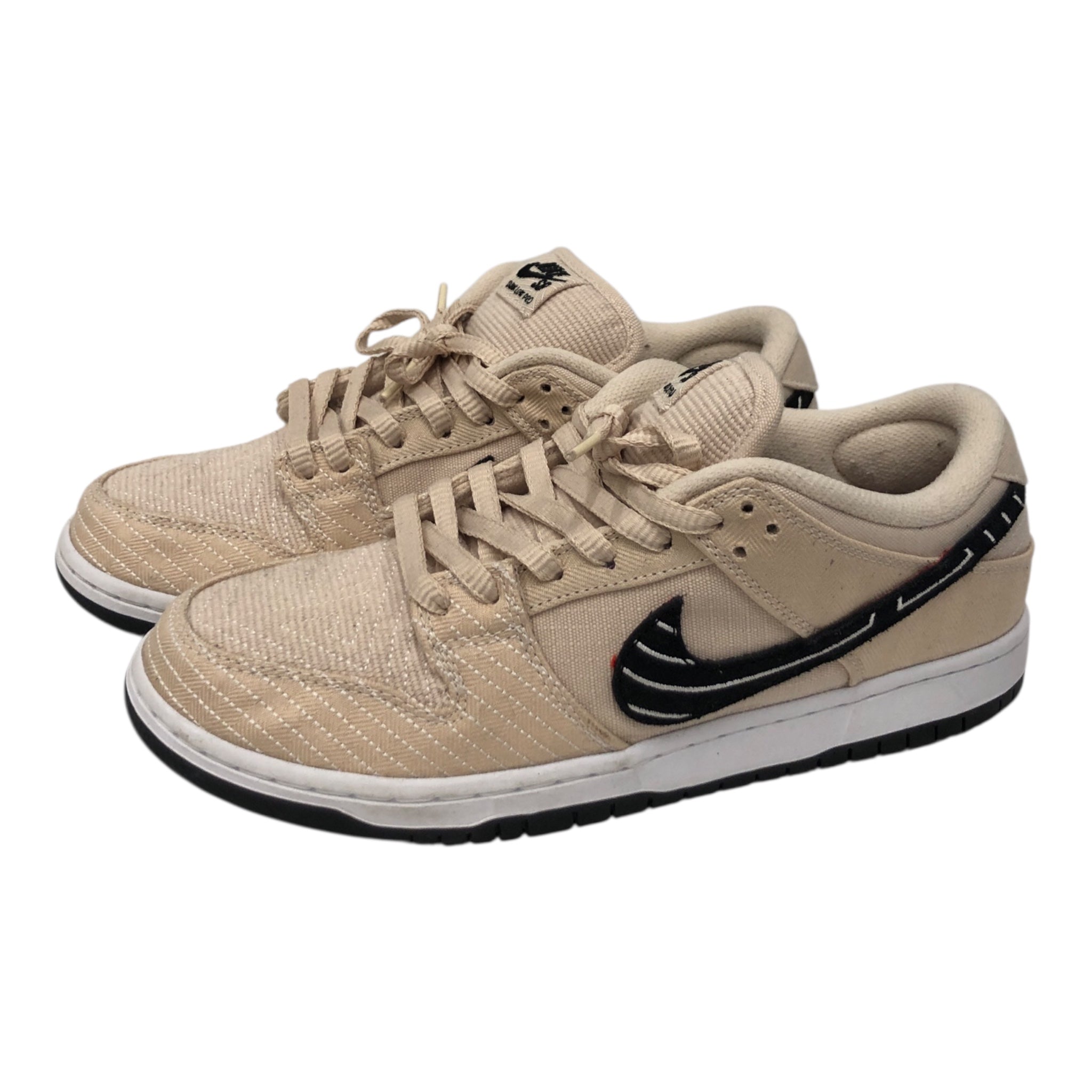 NIKE SB/Low-Sneakers/US 9.5/Cotton/CRM/Albino & Preto Dunk view 1