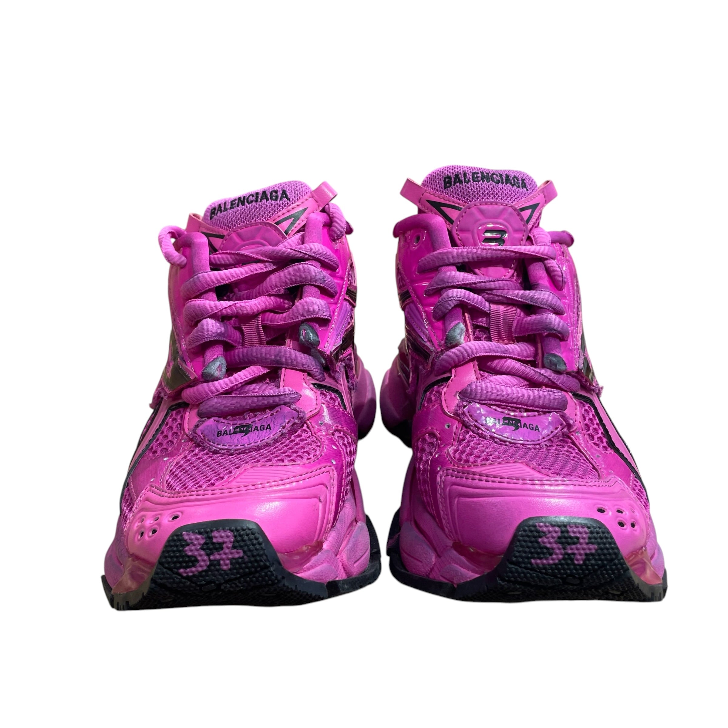 BALENCIAGA/Low-Sneakers/EU 37/PNK/RUNNER PNK/BLK view 3