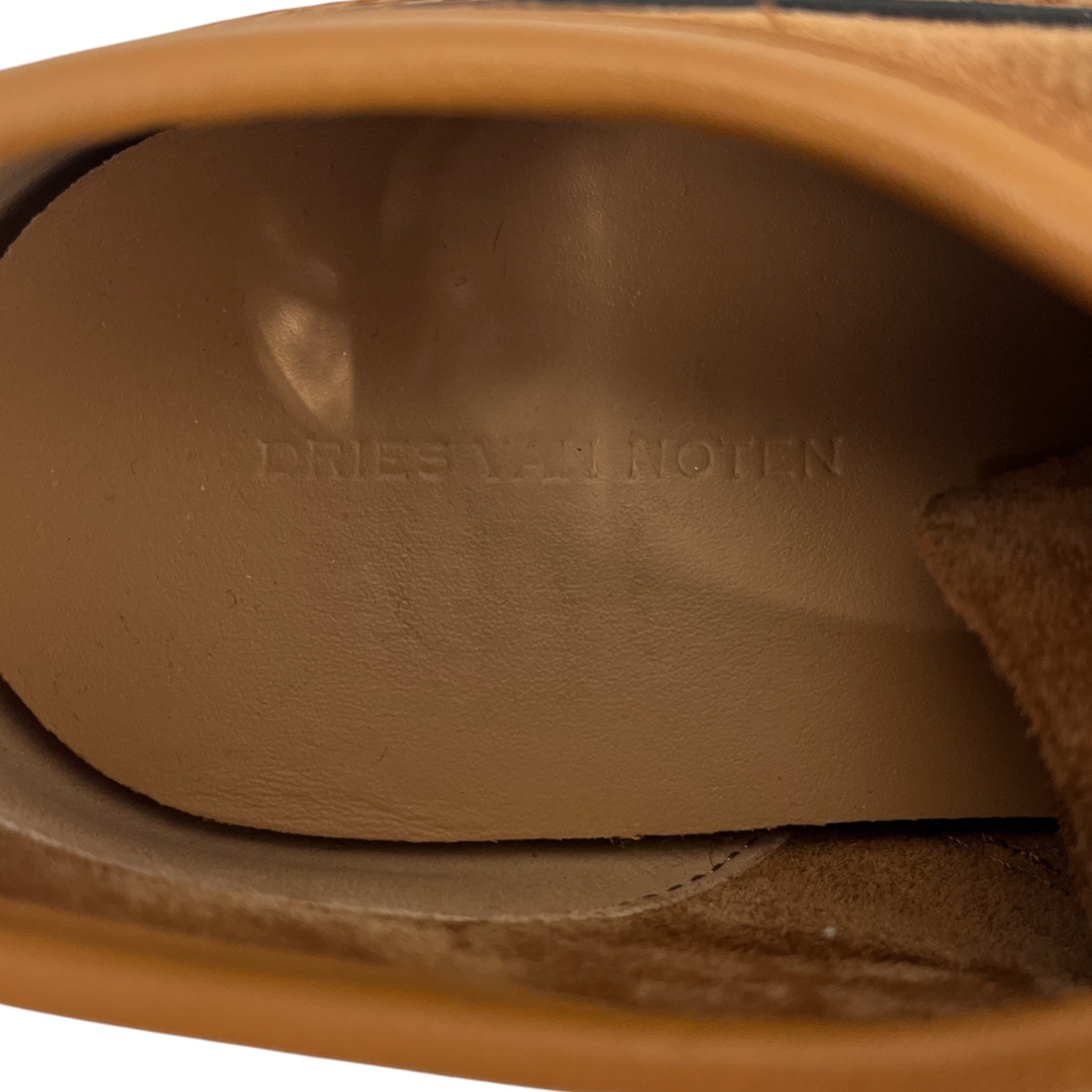 DRIES VAN NOTEN/Low-Sneakers/Suede/BRW/leather trim lace up sneakers view 7