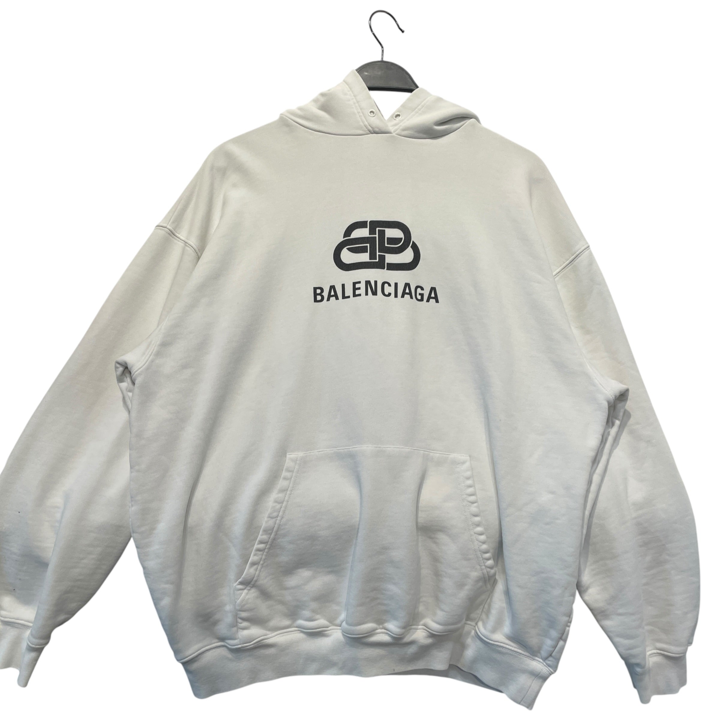 BALENCIAGA/Hoodie/M/Cotton/WHT/ view 1